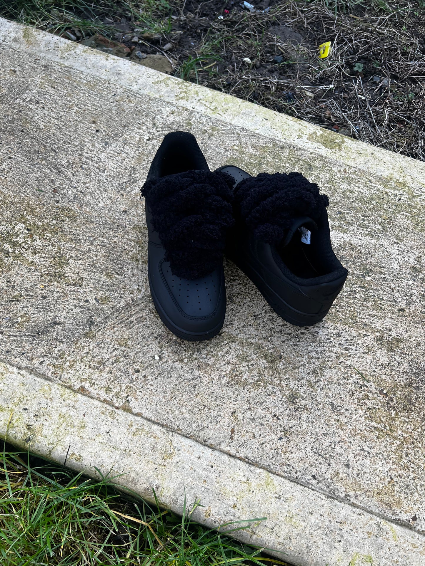 ALL BLACK CUSTOM AIR FORCE 1