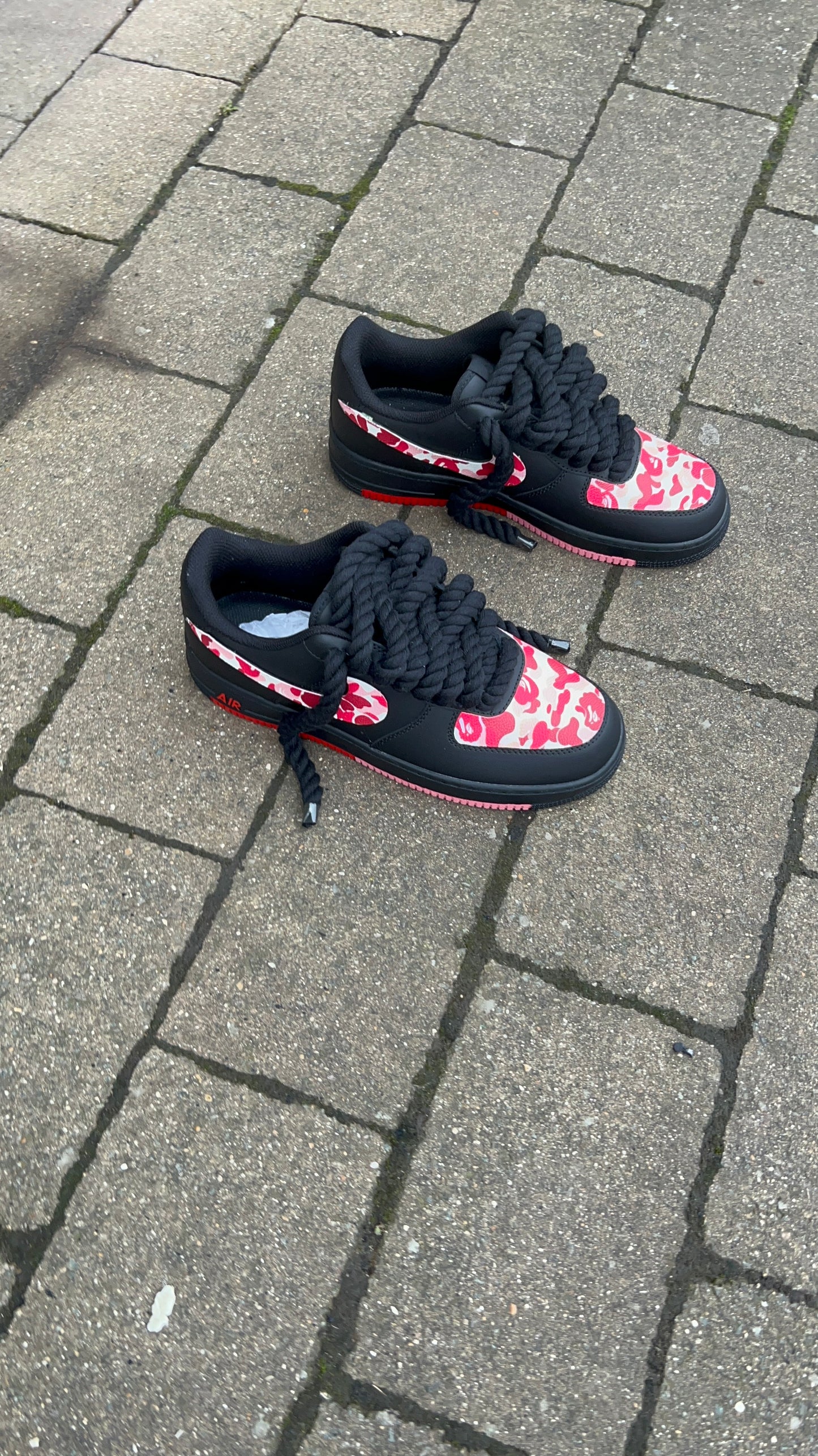 CUSTOM PINK BAPE FORCE