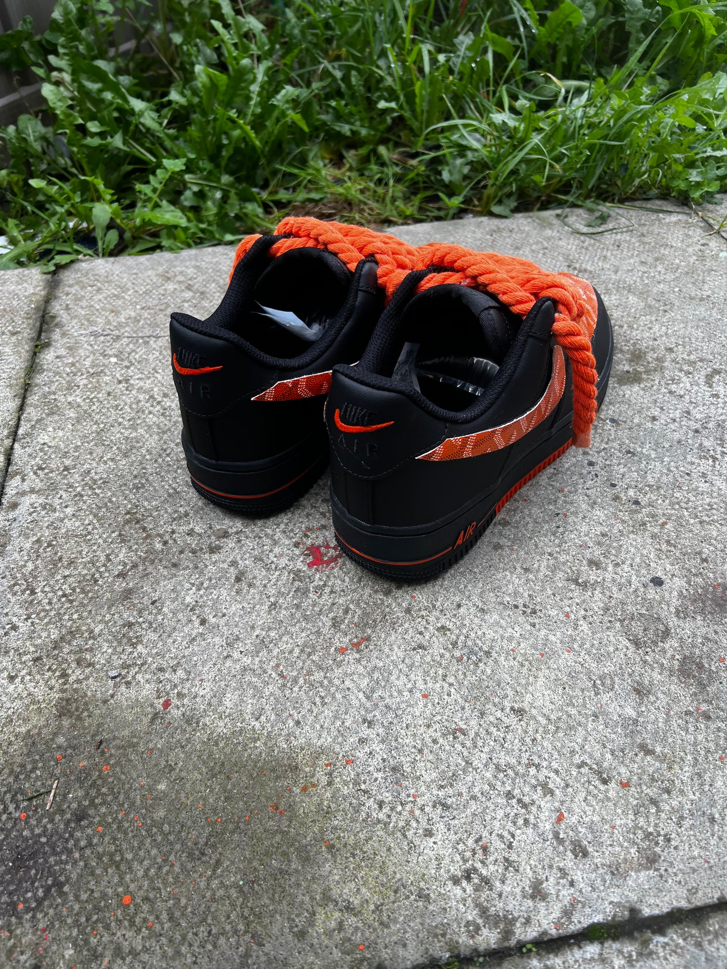 ORANGE GOYARD CUSTOM AIR FORCE 1