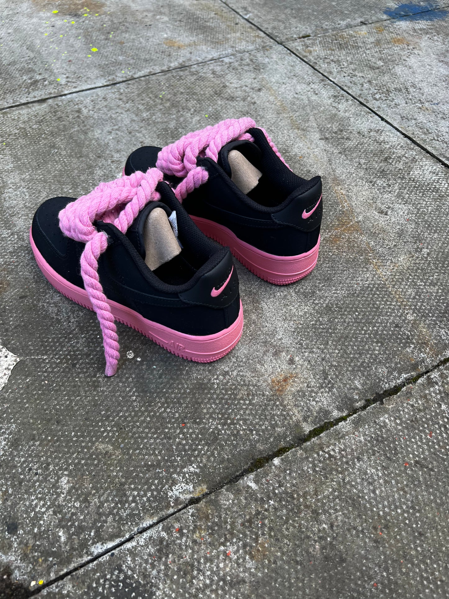 PINK BABY ROPE LACE CUSTOM PAIRS