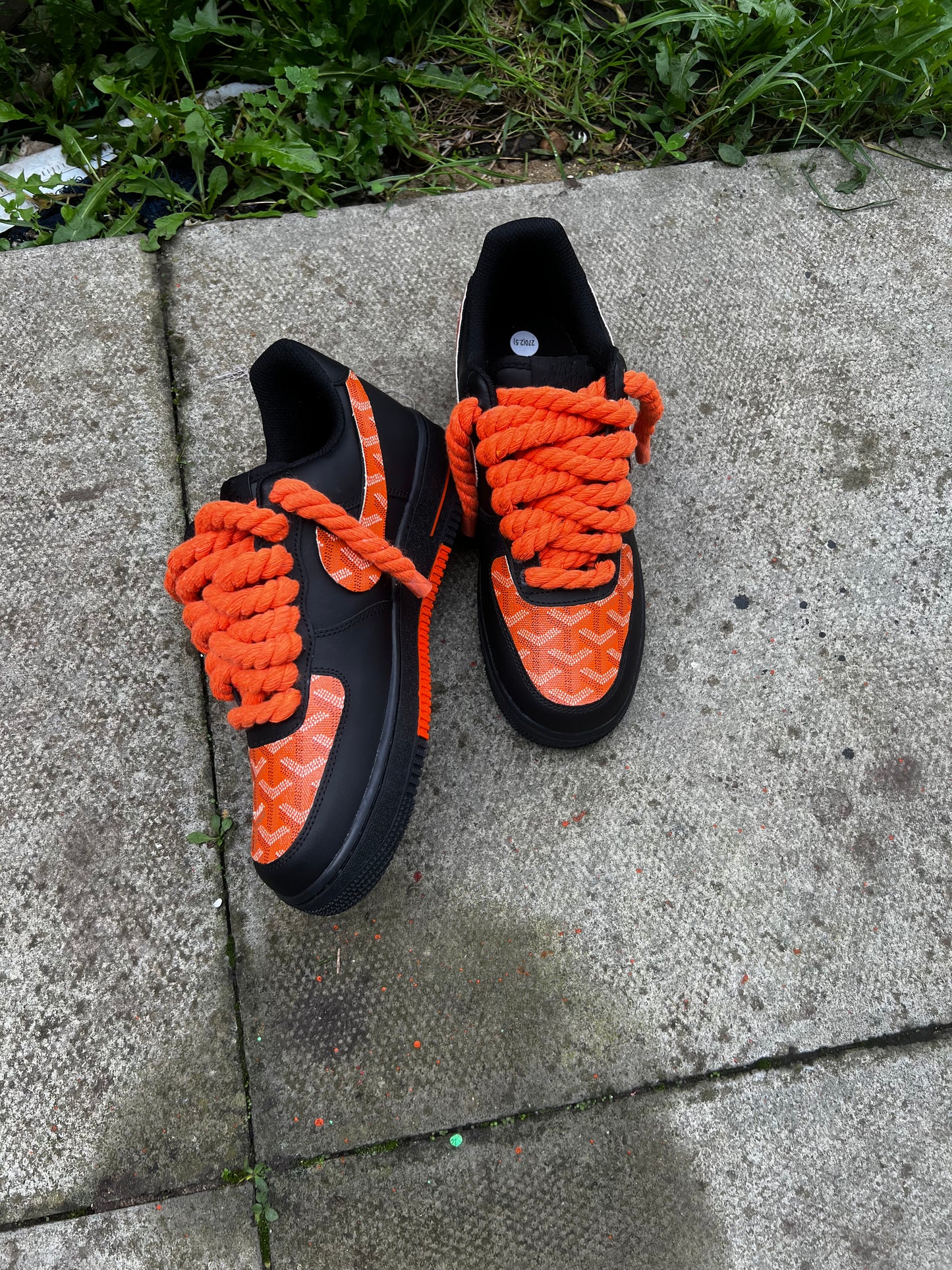 ORANGE GOYARD CUSTOM AIR FORCE 1