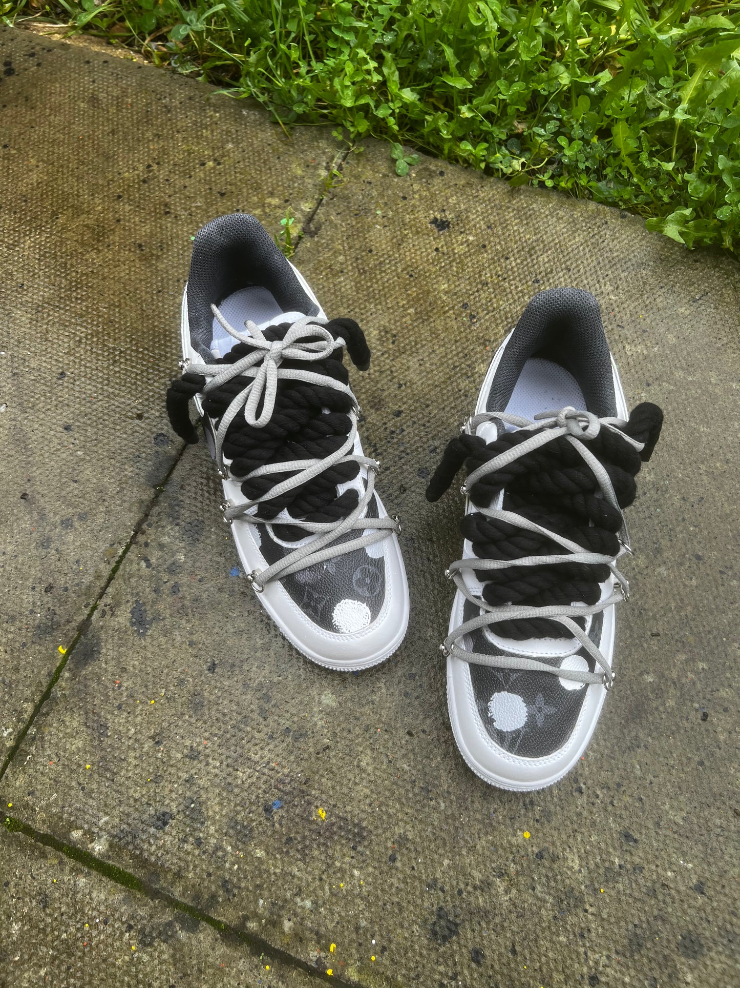 Custom air force 1 lv made grey