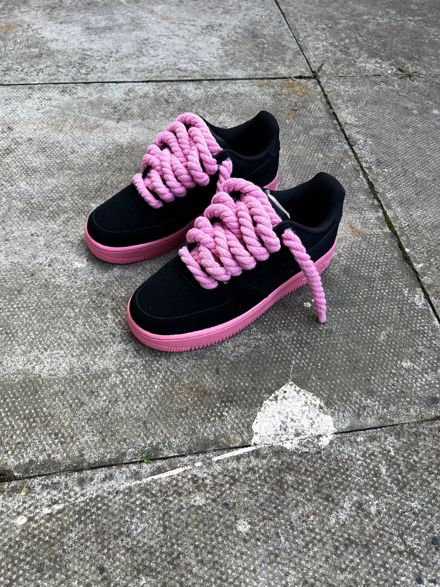 PINK BABY ROPE LACE CUSTOM PAIRS