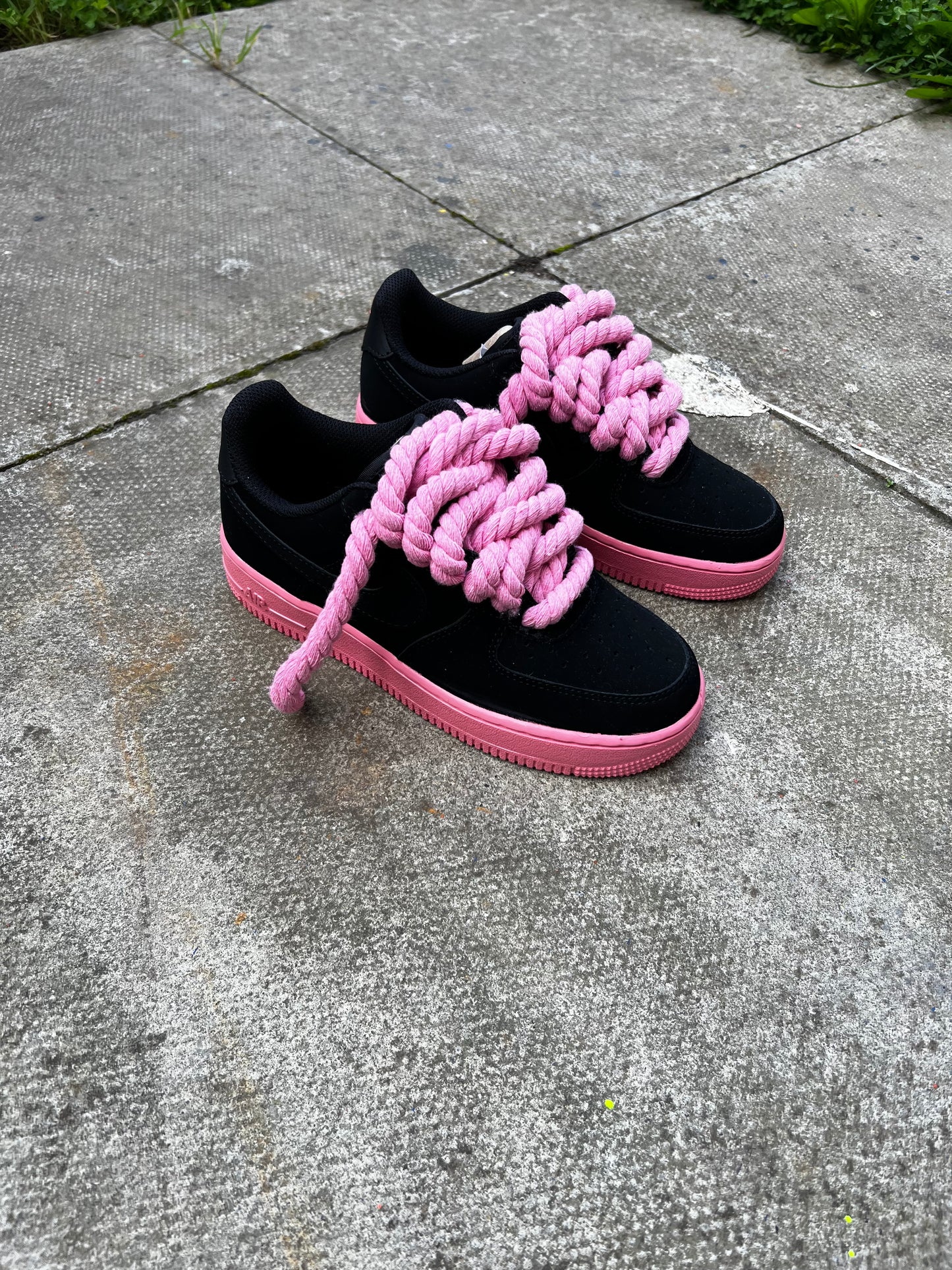 PINK BABY ROPE LACE CUSTOM PAIRS