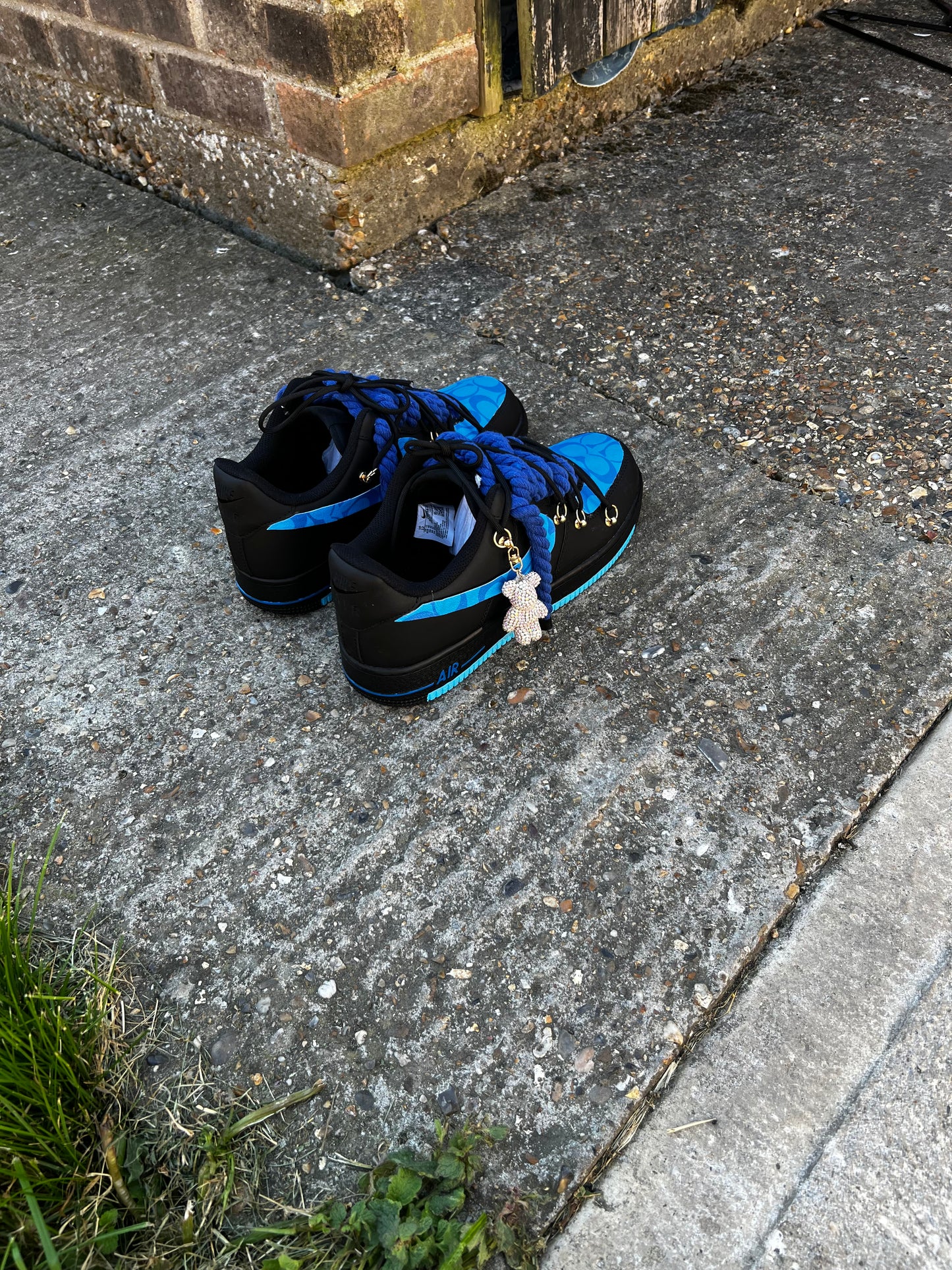 CUSTOM AIR FORCE 1 BLUEEE 🔵🔵🔵🔵🔵