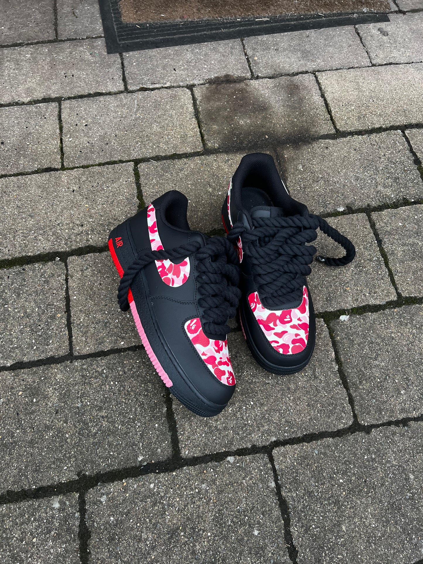 CUSTOM PINK BAPE FORCE