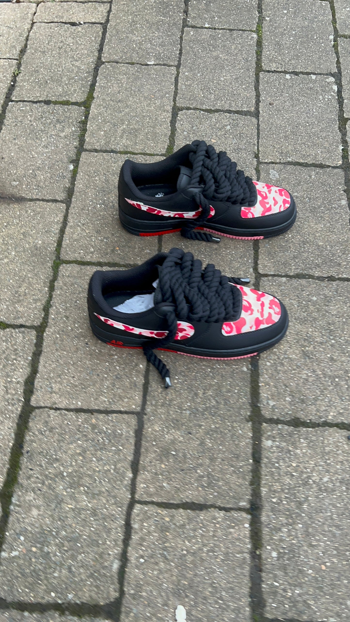 CUSTOM PINK BAPE FORCE