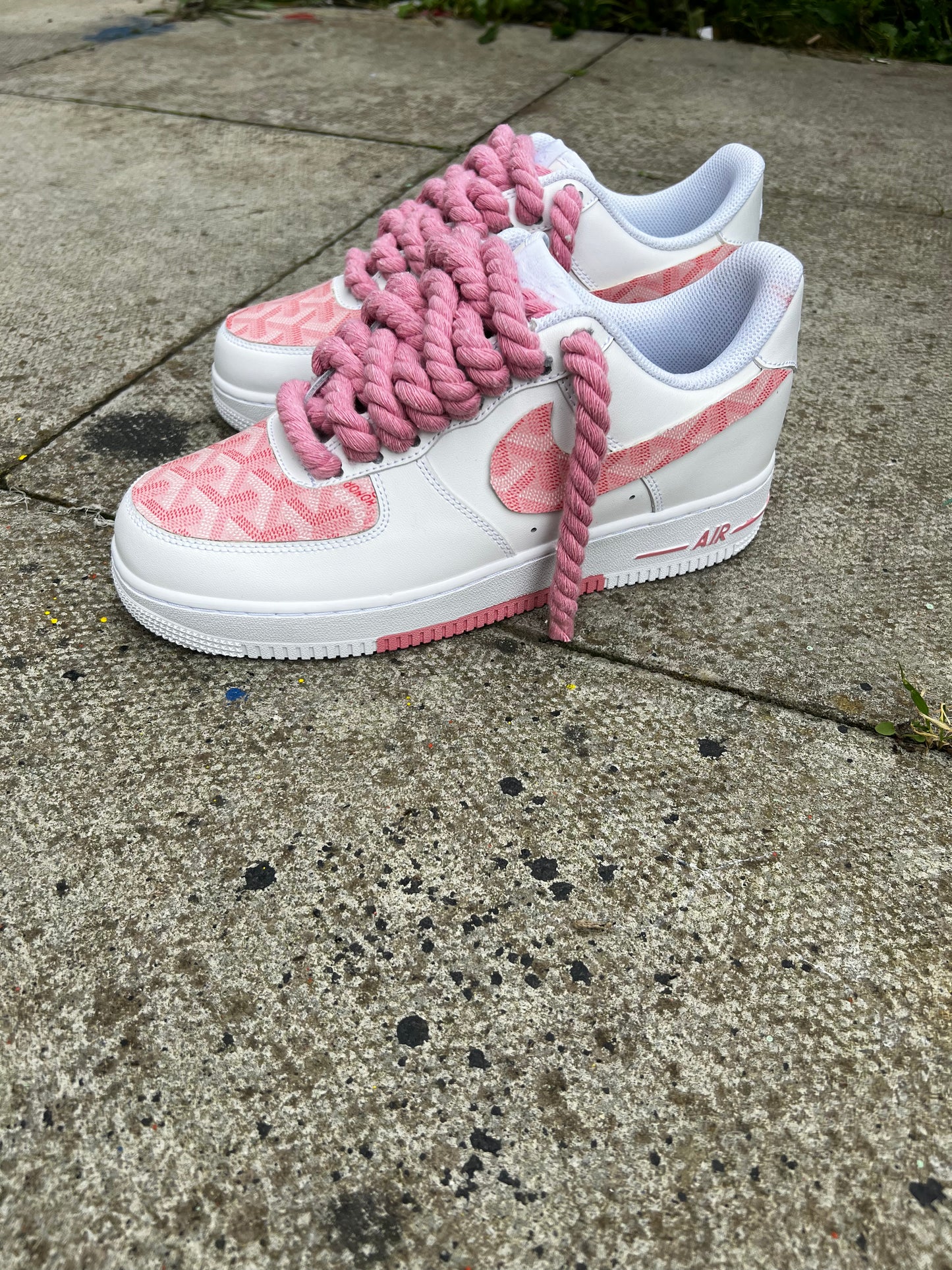 GOYARD PINK CUSTOM FORCE 1