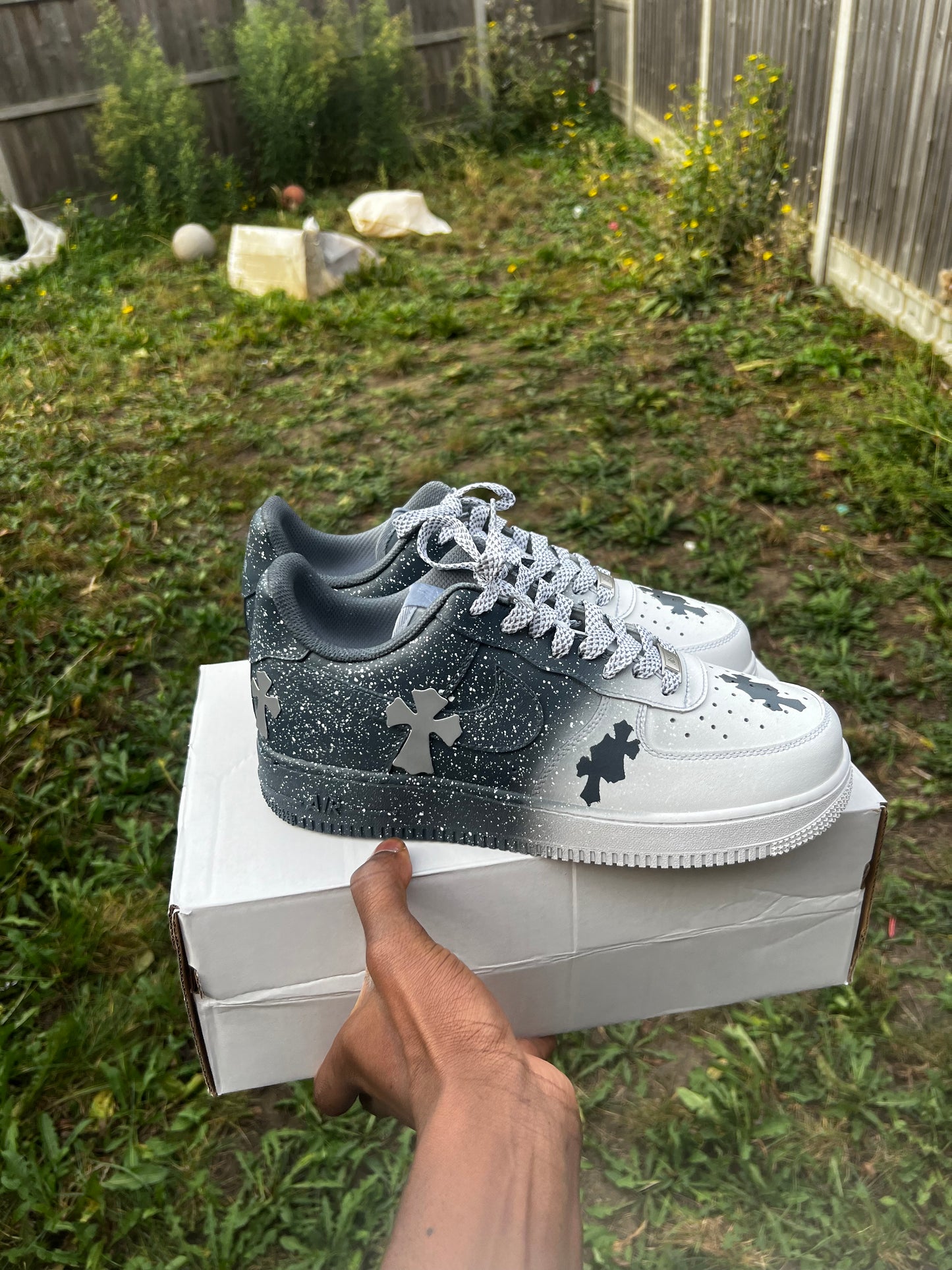 CHROME HEART CUSTOM AIR FORCE 1