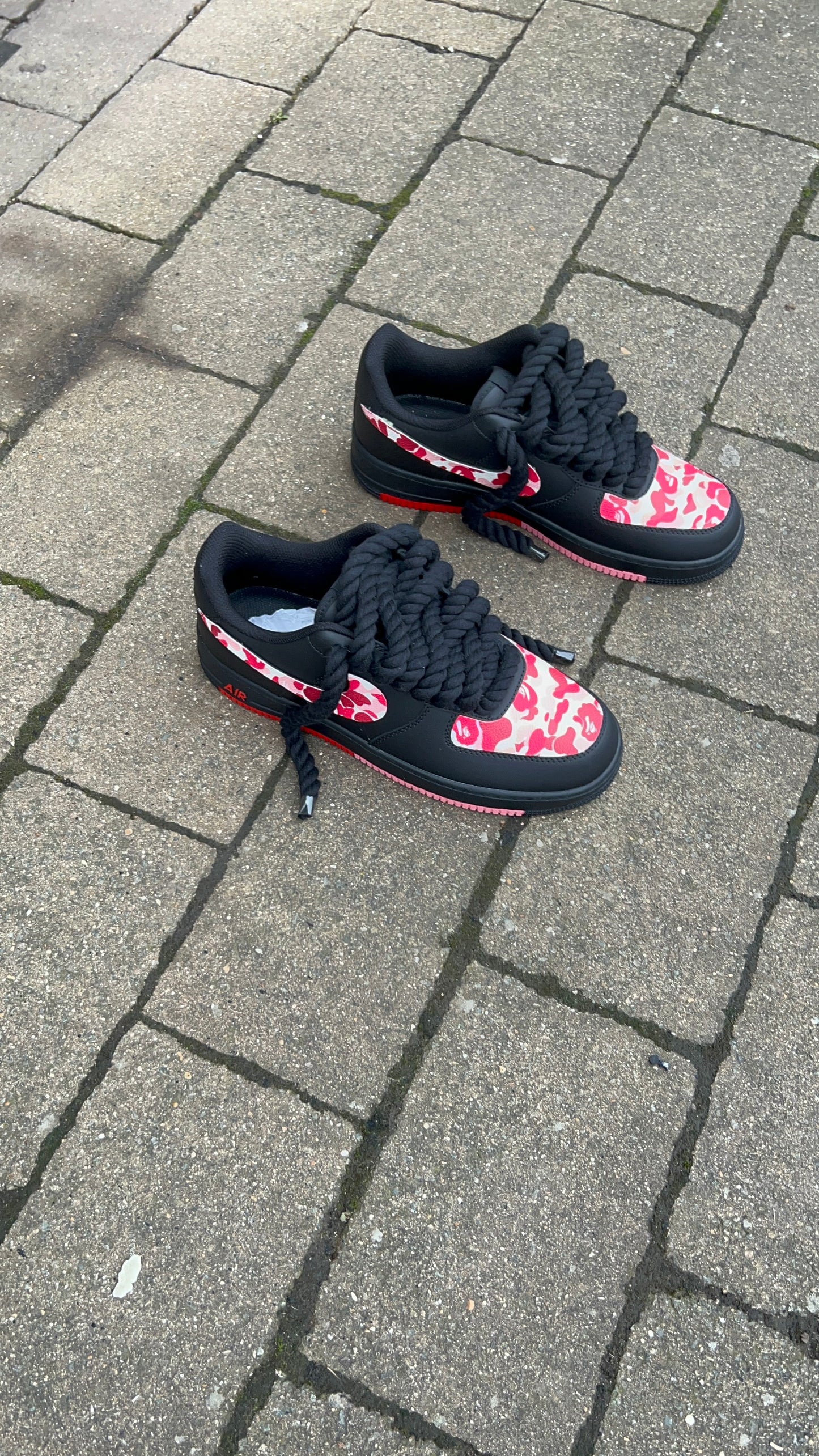 CUSTOM PINK BAPE FORCE