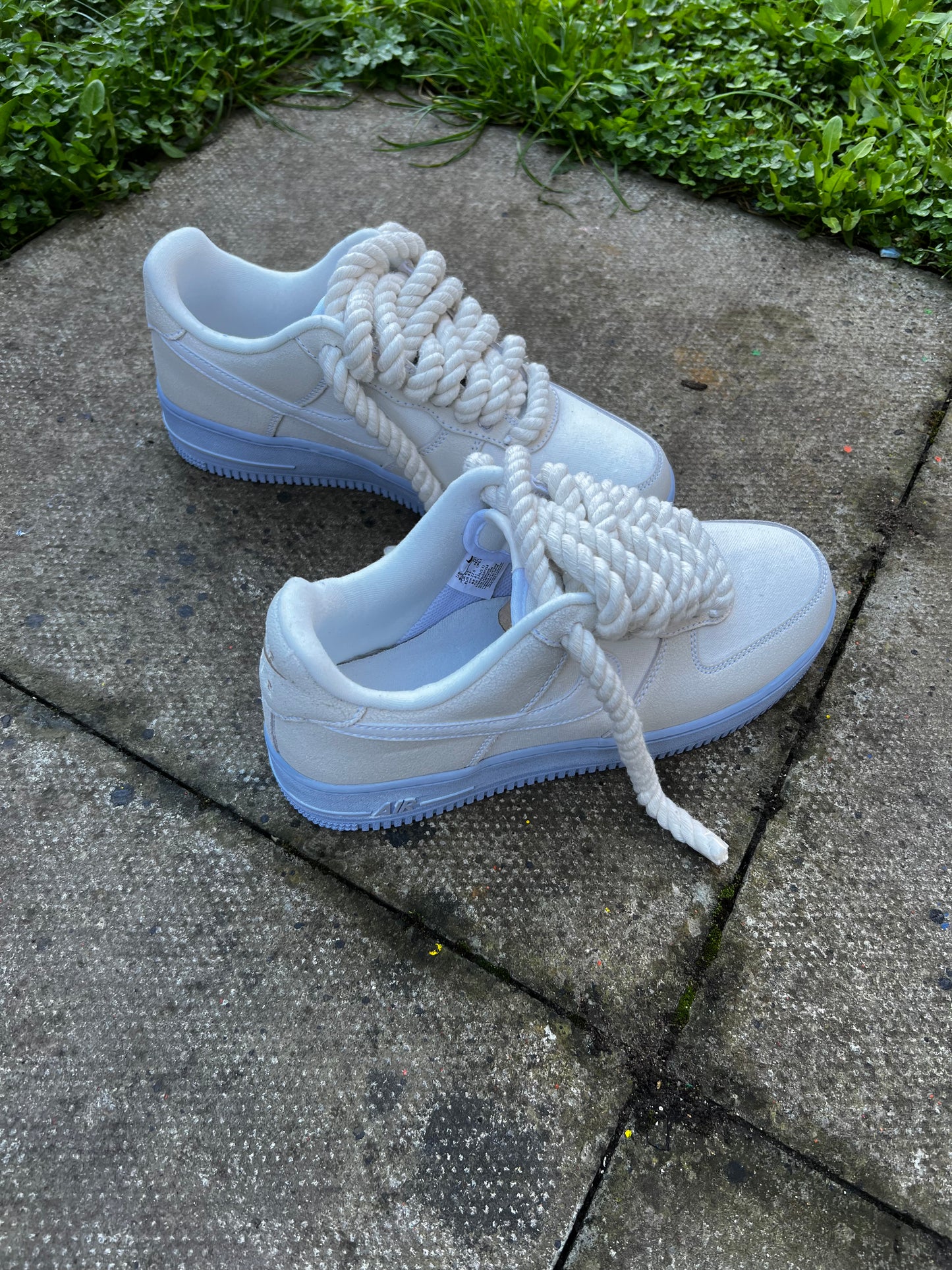 CUSTOM FORCE 1 ROPE LACE ATTENTION.