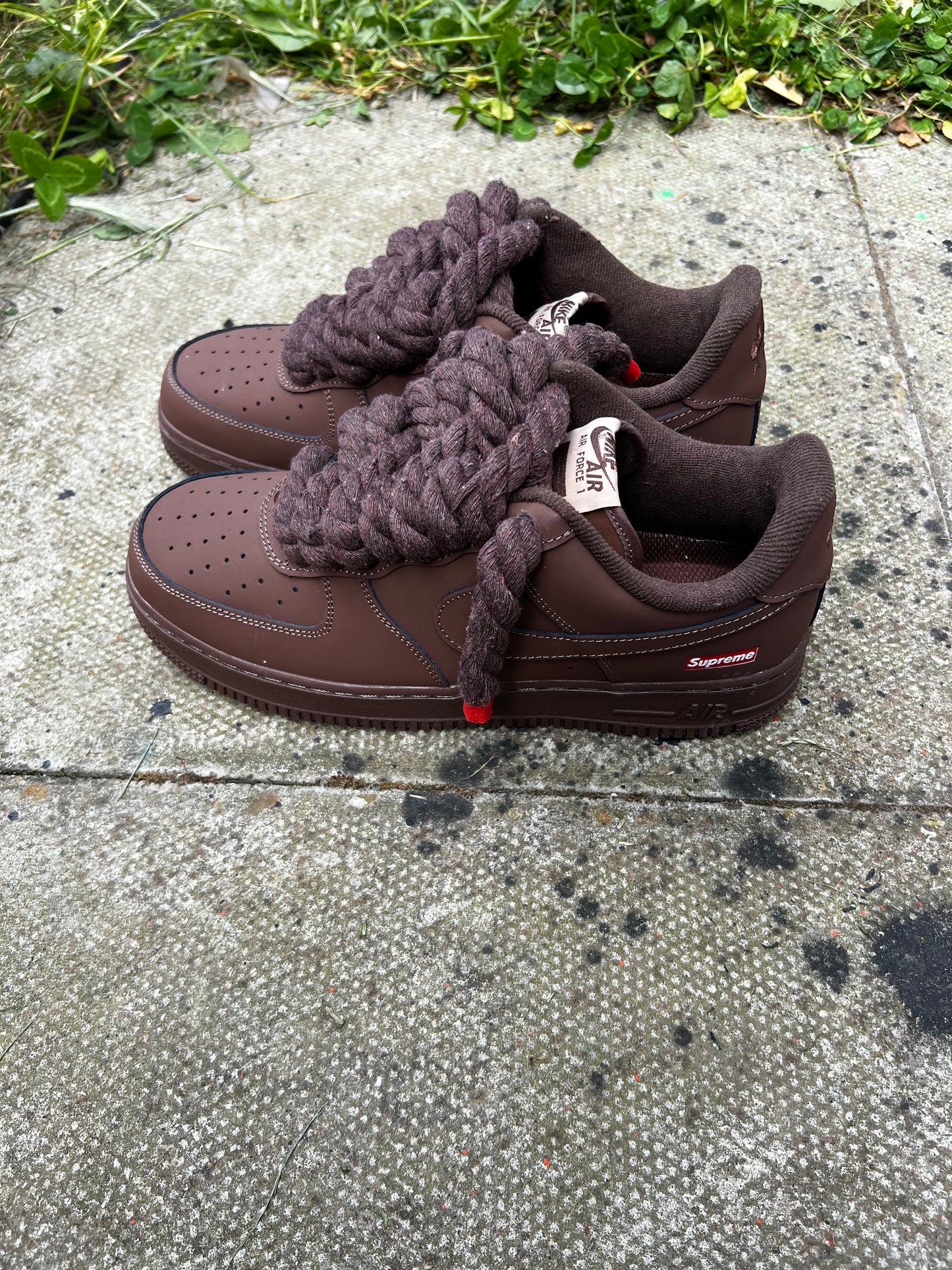 FORCE 1 SUPREME BROWN ROPE