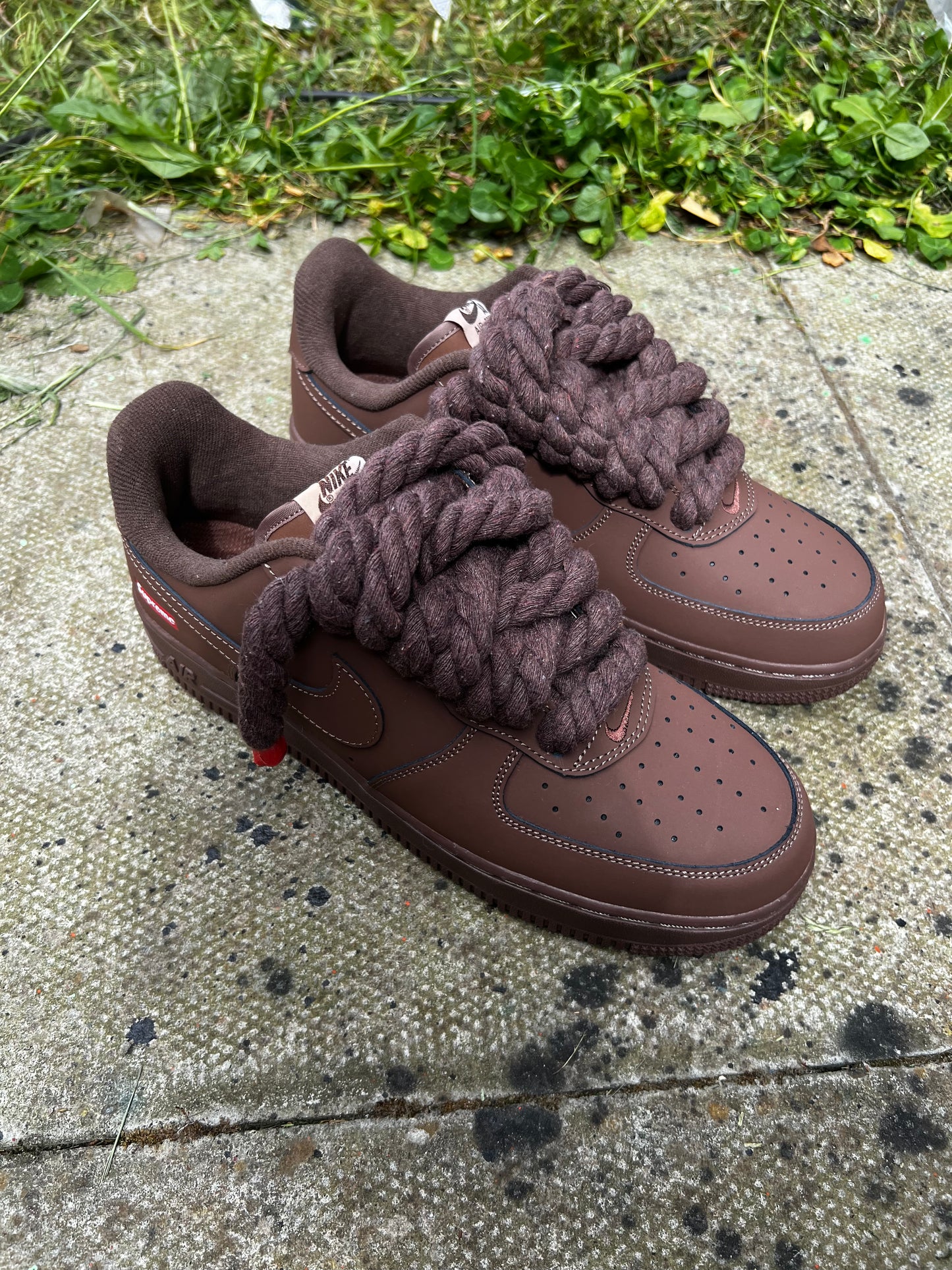 FORCE 1 SUPREME BROWN ROPE