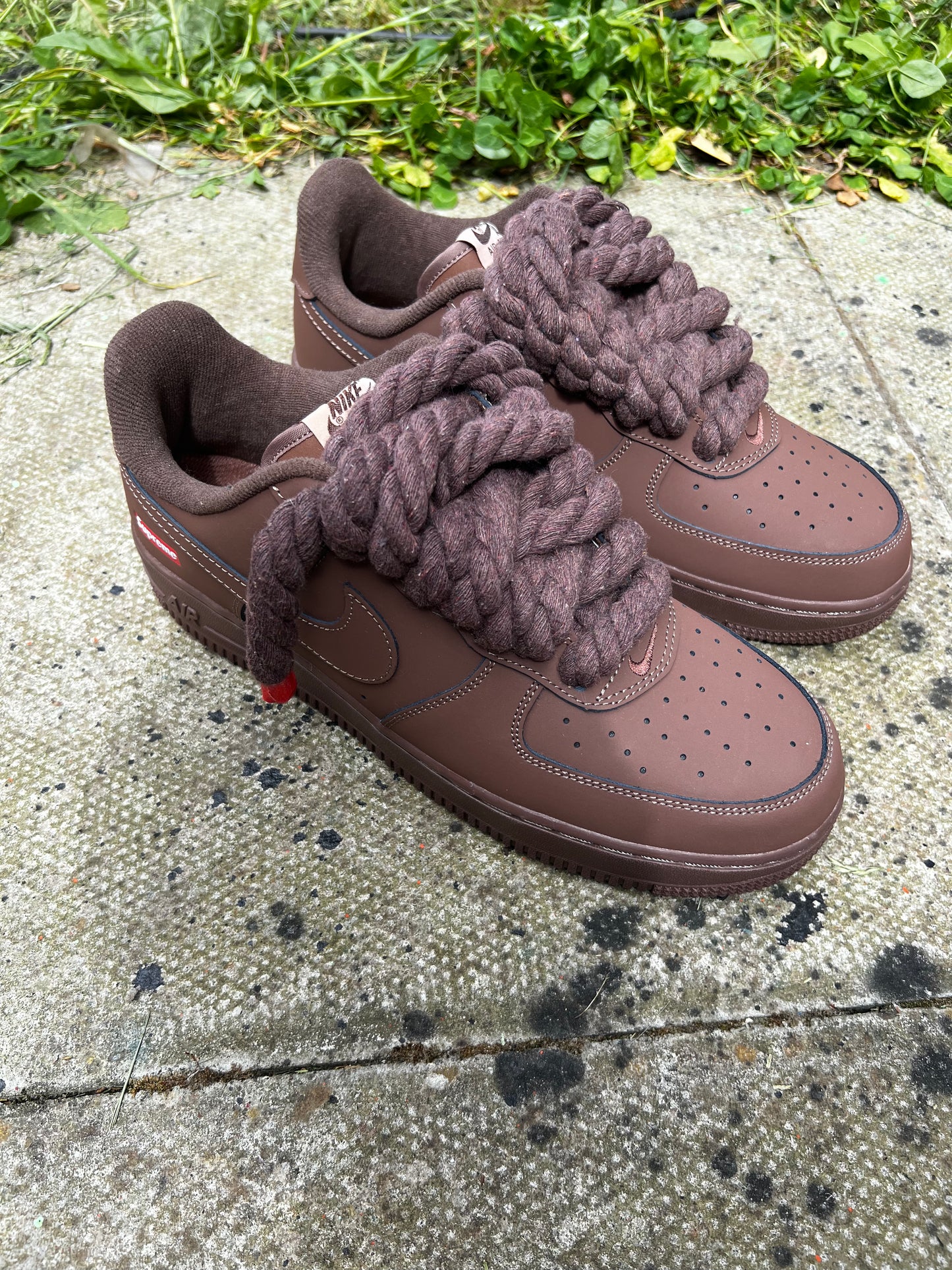 FORCE 1 SUPREME BROWN ROPE