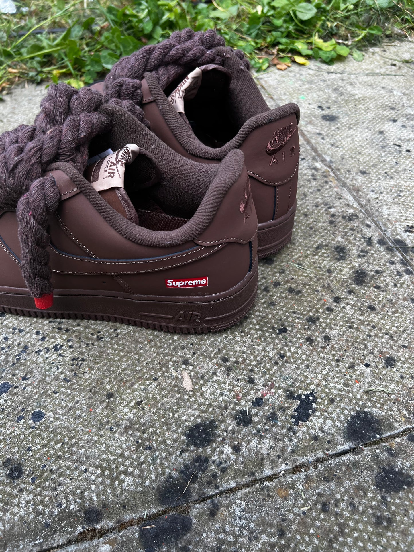 FORCE 1 SUPREME BROWN ROPE