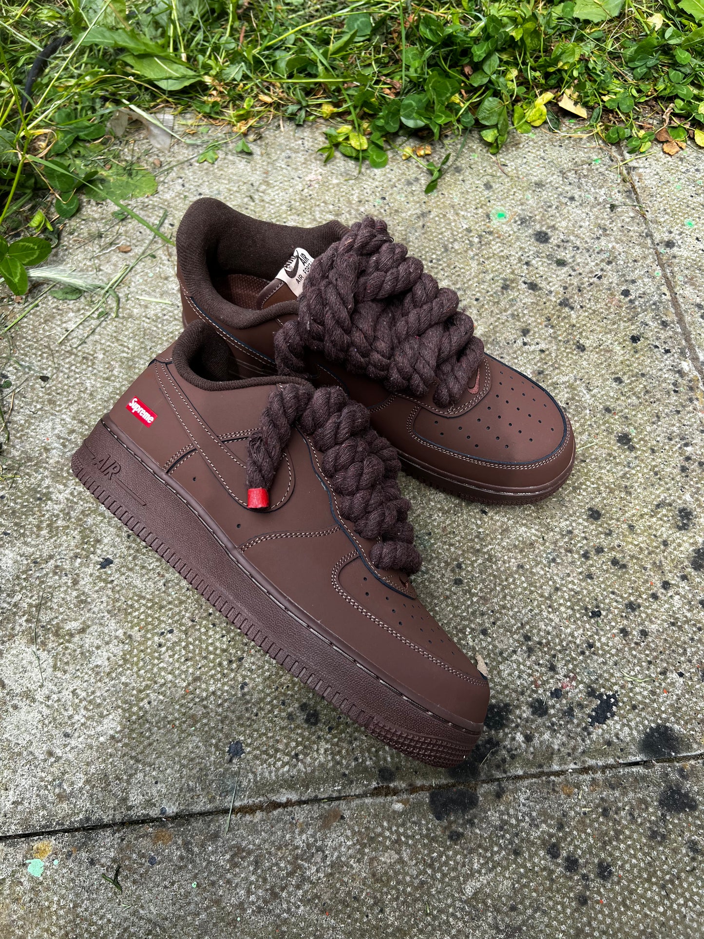 FORCE 1 SUPREME BROWN ROPE