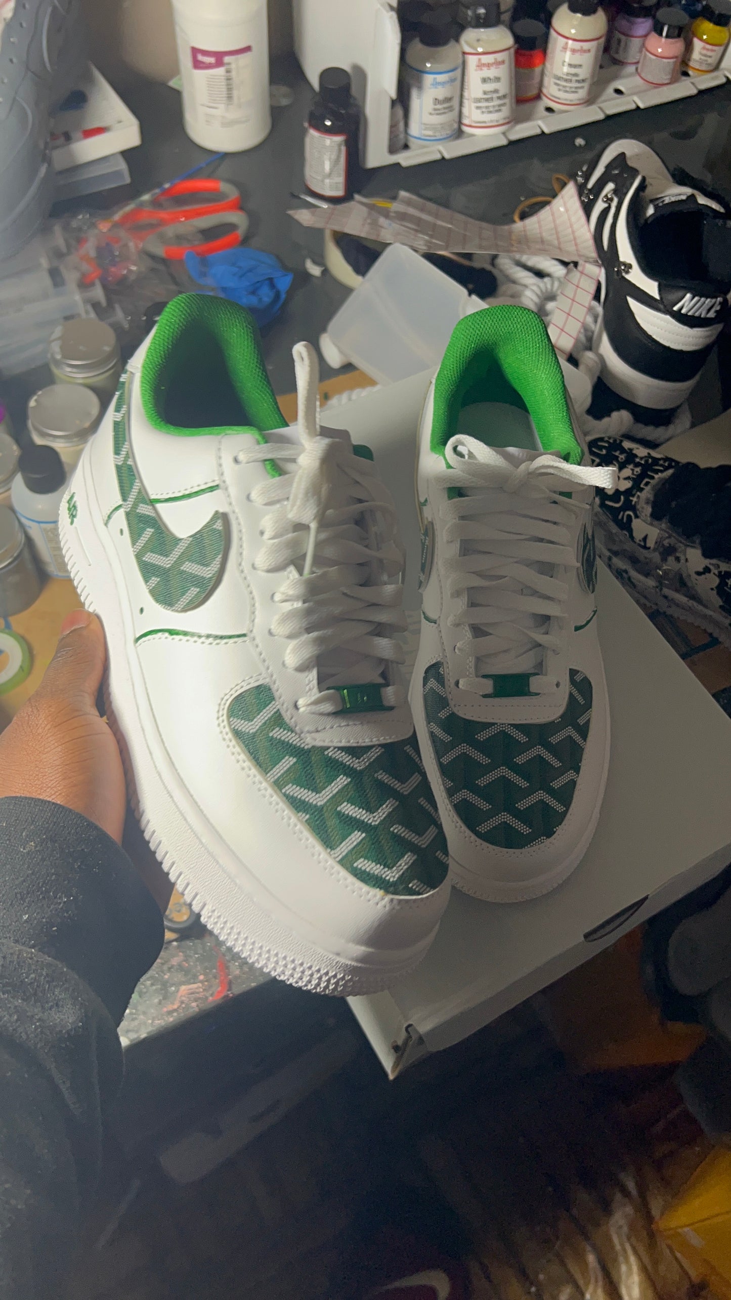 THE FORCE 1 CUSTOM GOYARD GREEN