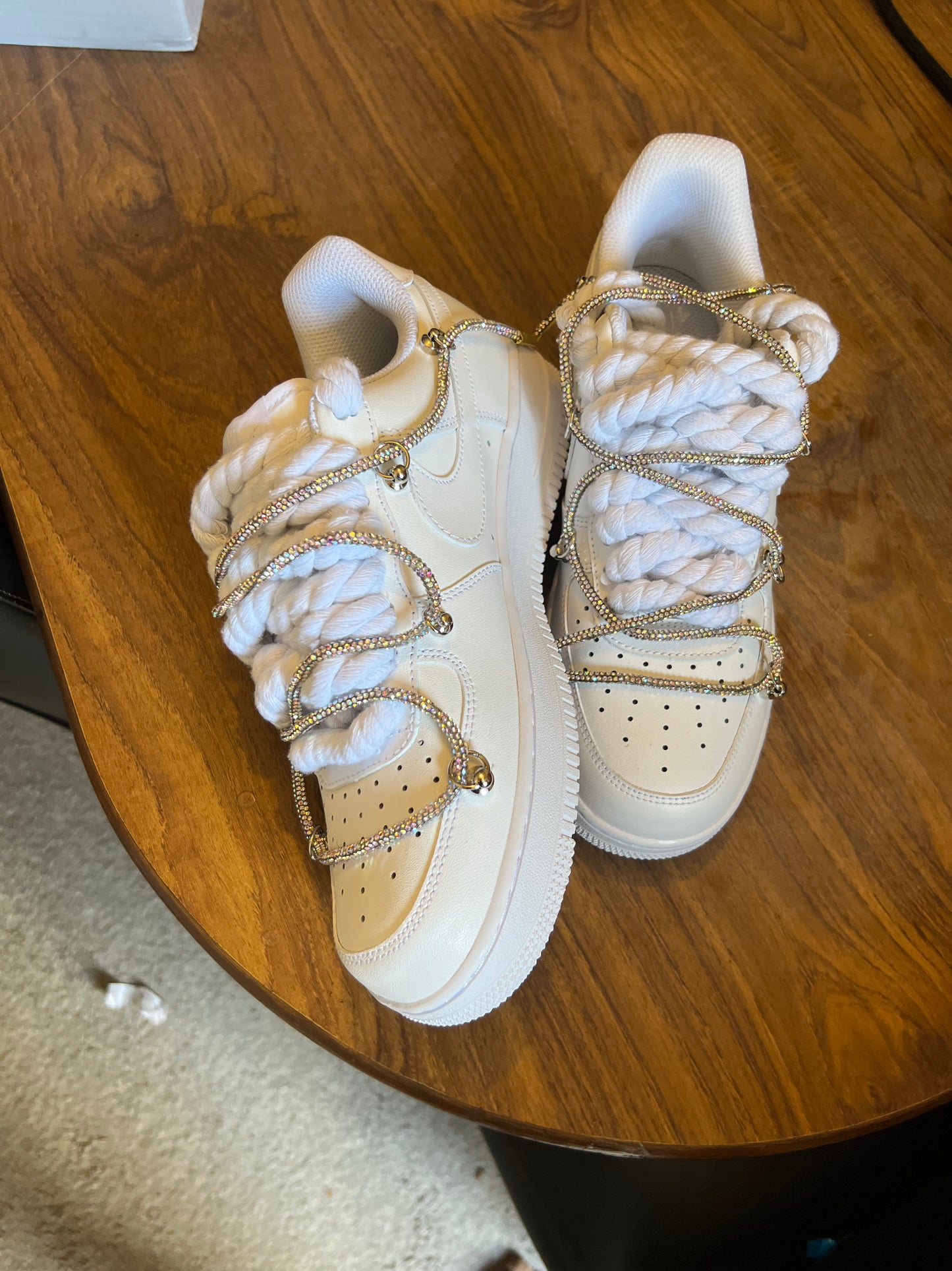 FORCE 1 SILVER BLING - creps customs