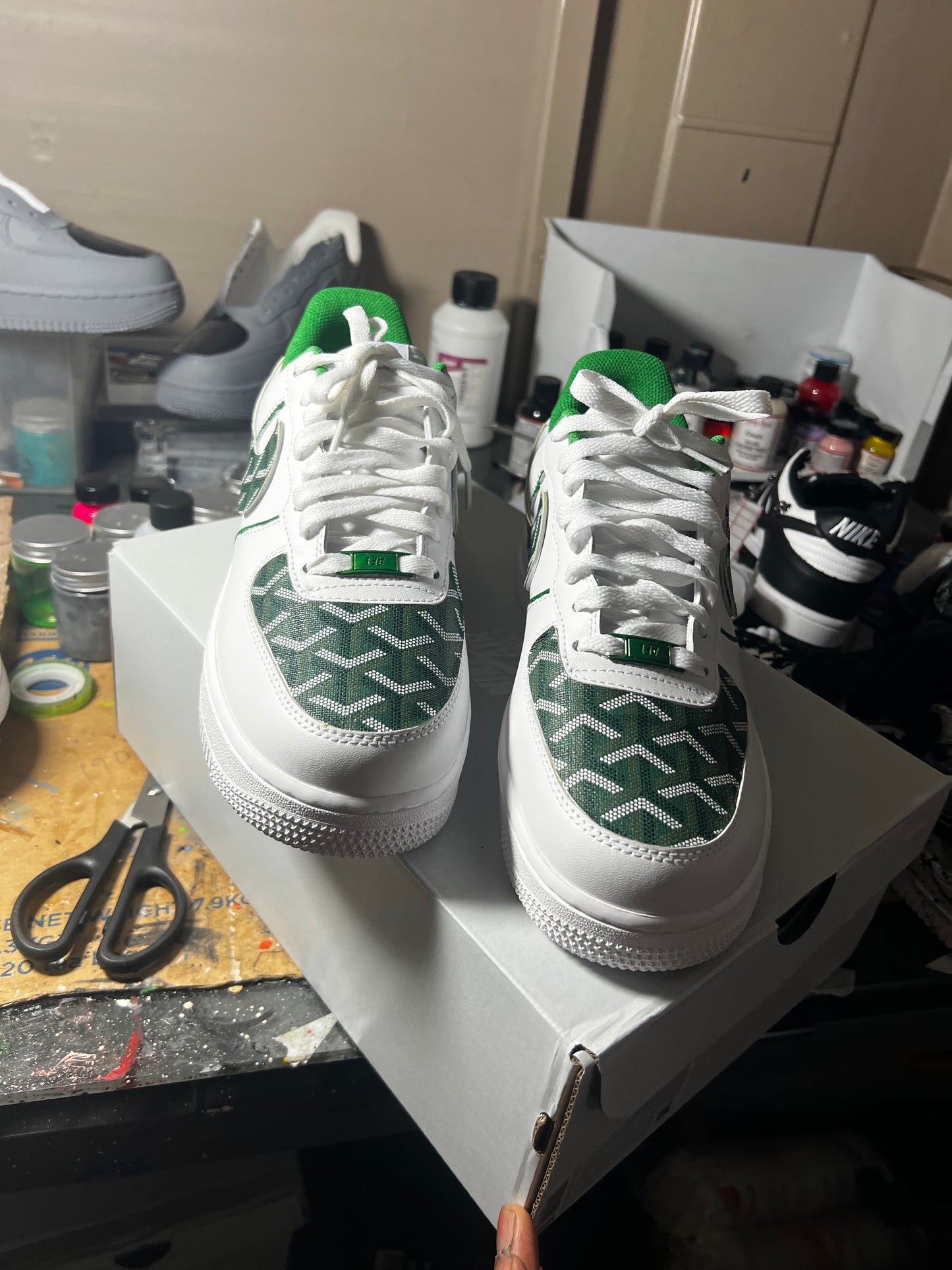 THE FORCE 1 CUSTOM GOYARD GREEN