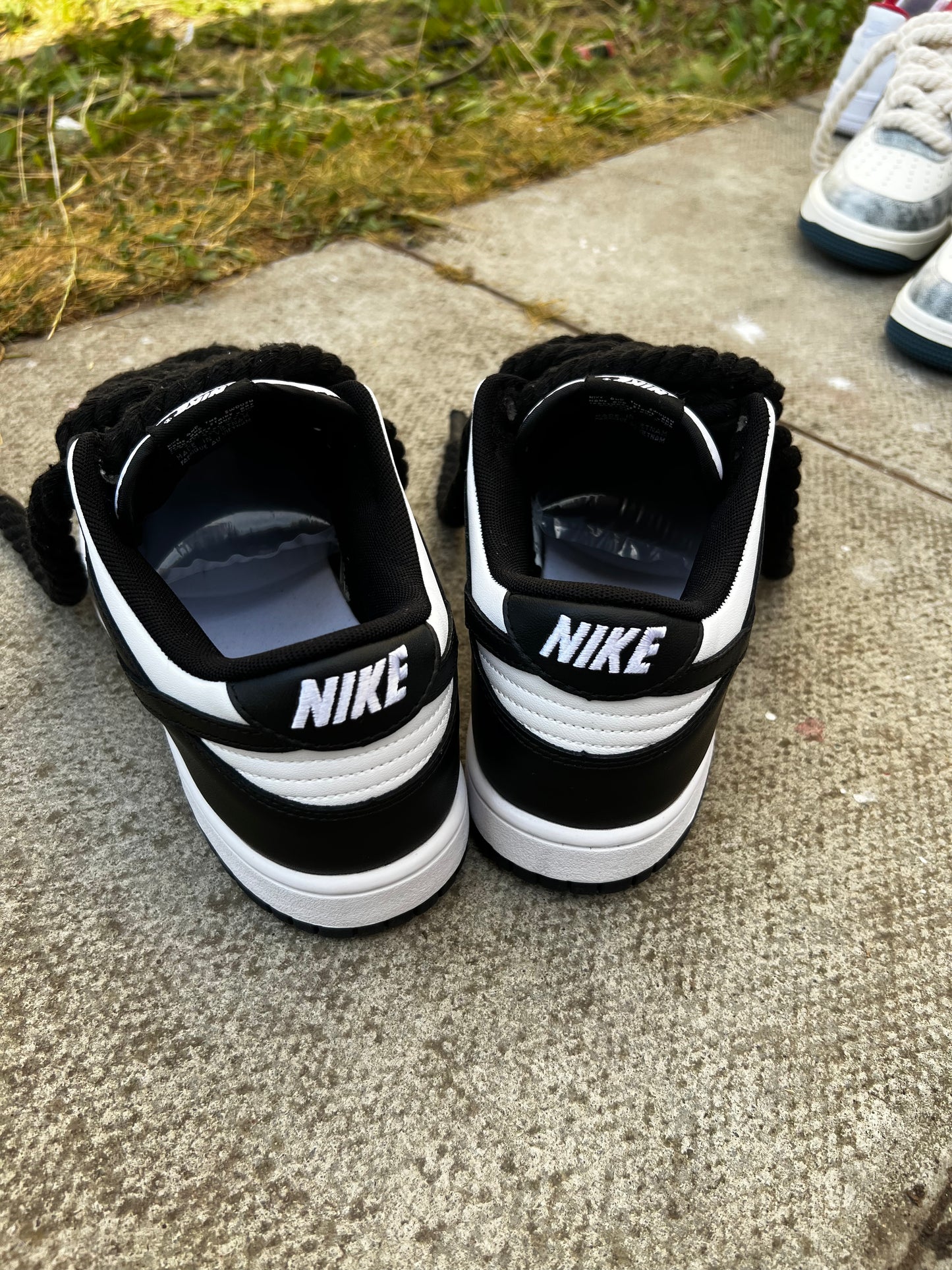 DUNKS PANDA  ROPE LACE - creps customs