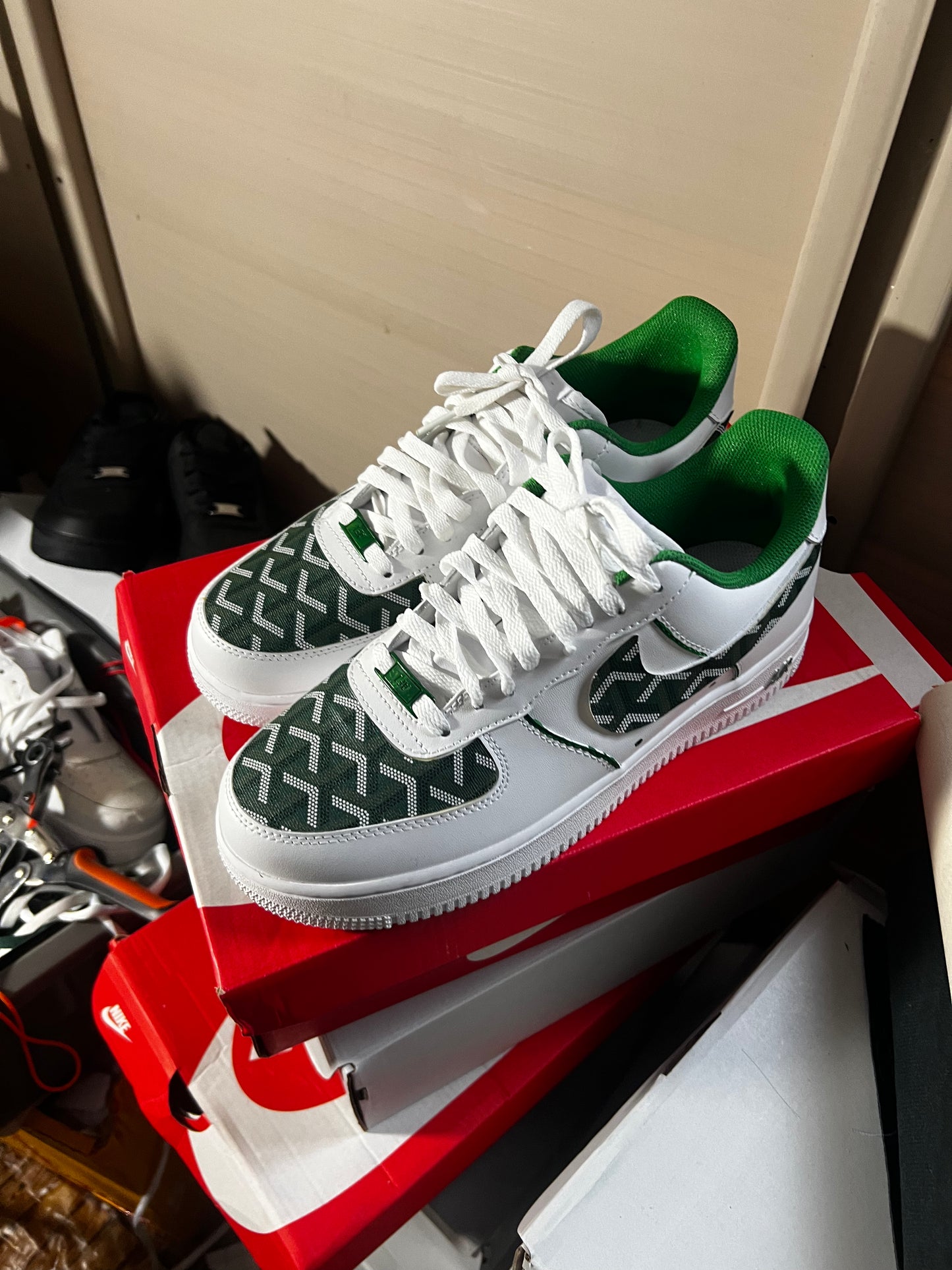 THE FORCE 1 CUSTOM GOYARD GREEN