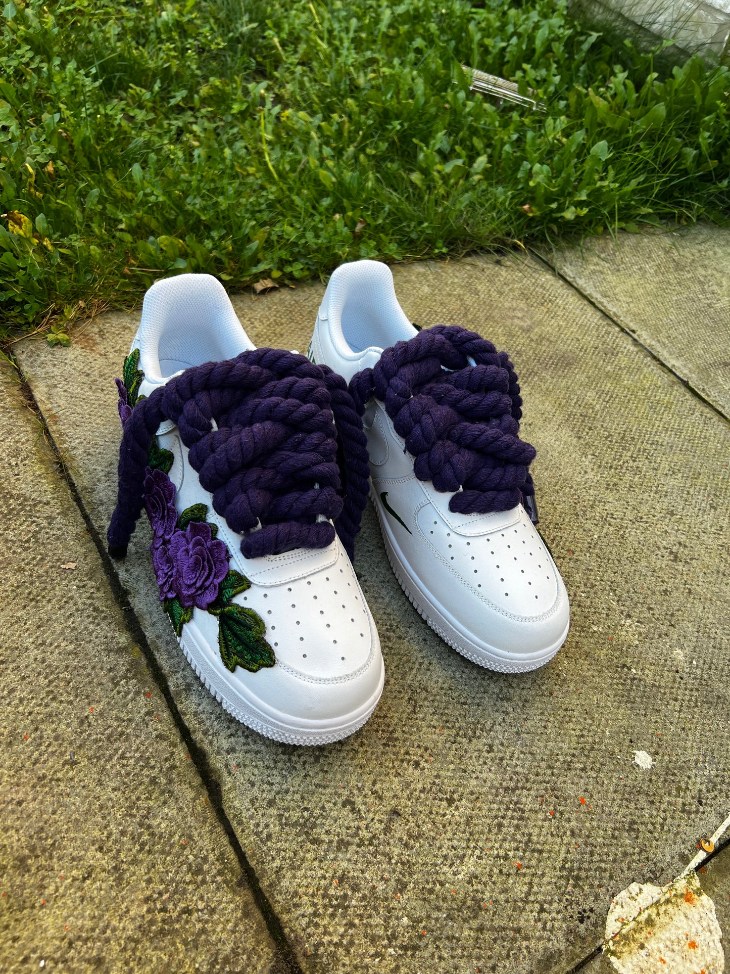 FORCE 1 PURPLE BADGE - creps customs