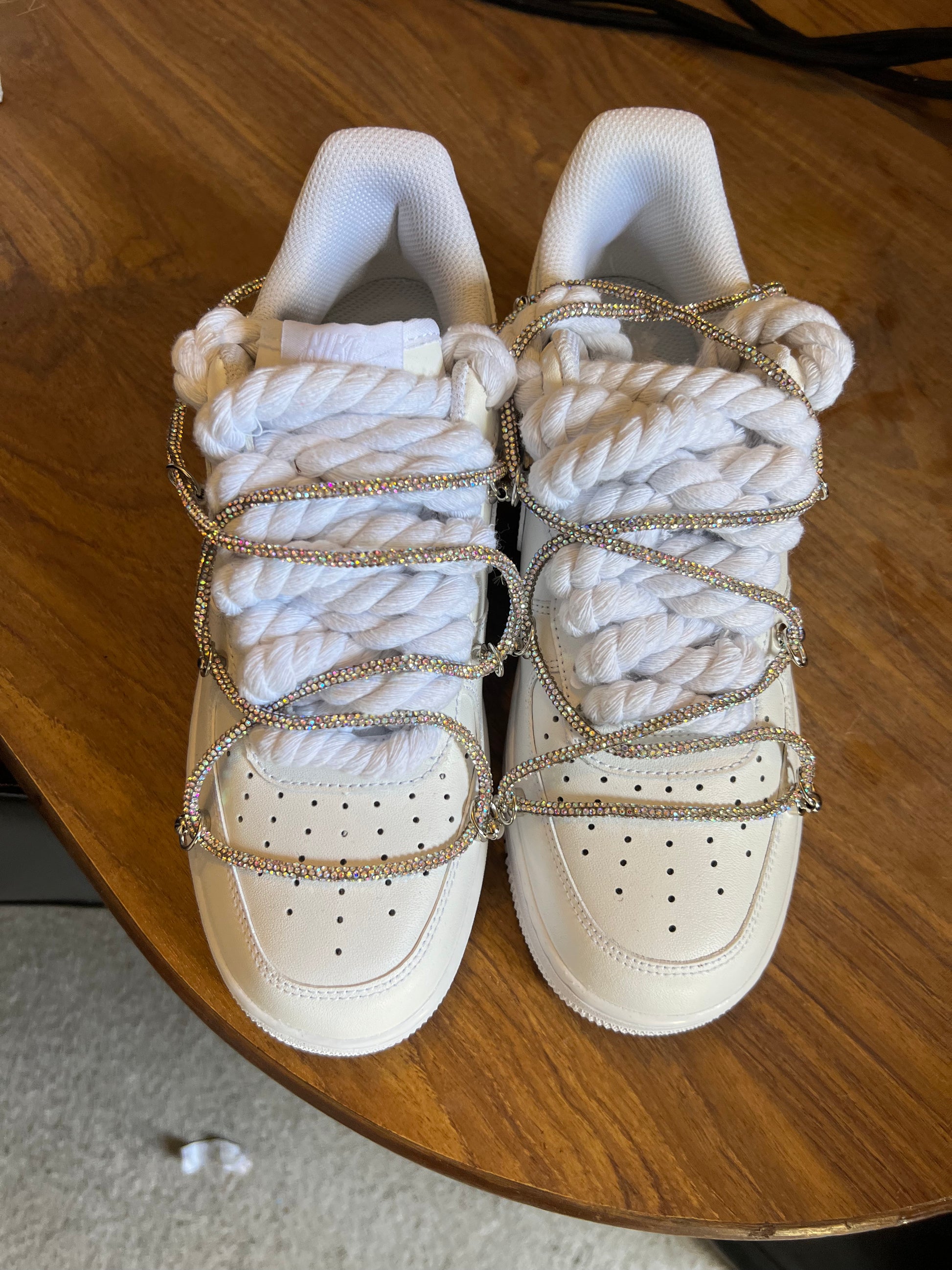 FORCE 1 SILVER BLING - creps customs