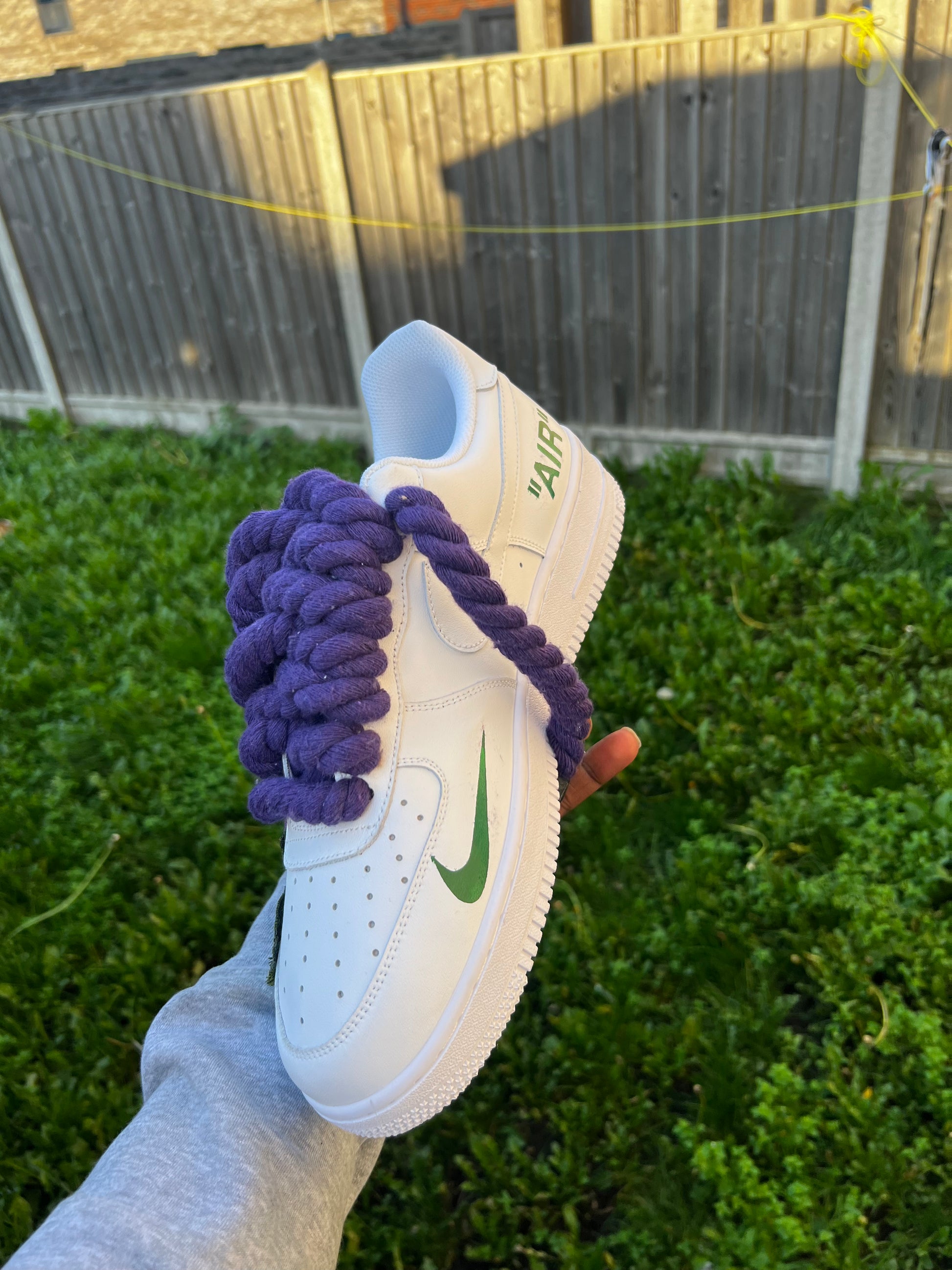 FORCE 1 PURPLE BADGE - creps customs