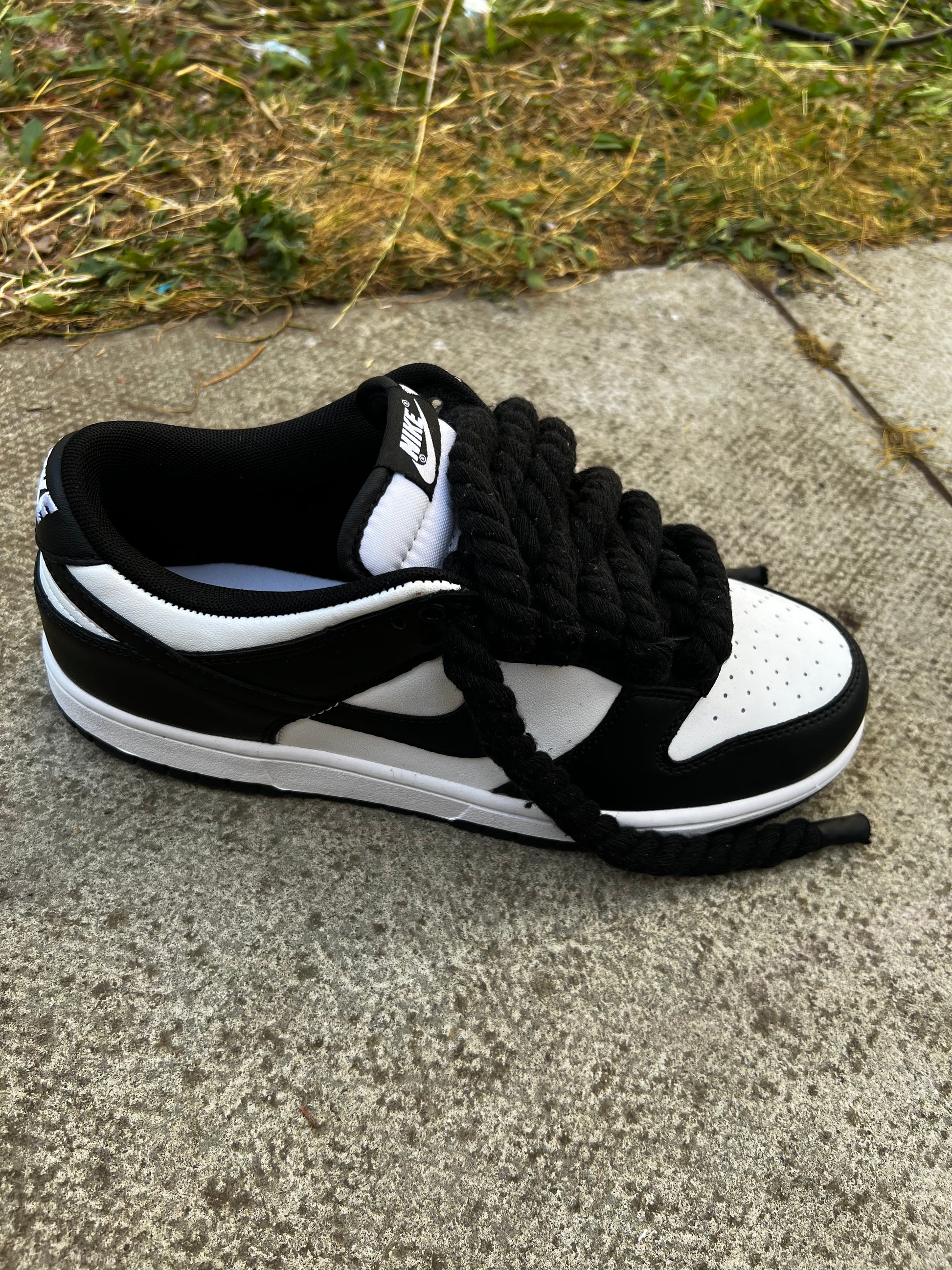 DUNKS PANDA  ROPE LACE - creps customs