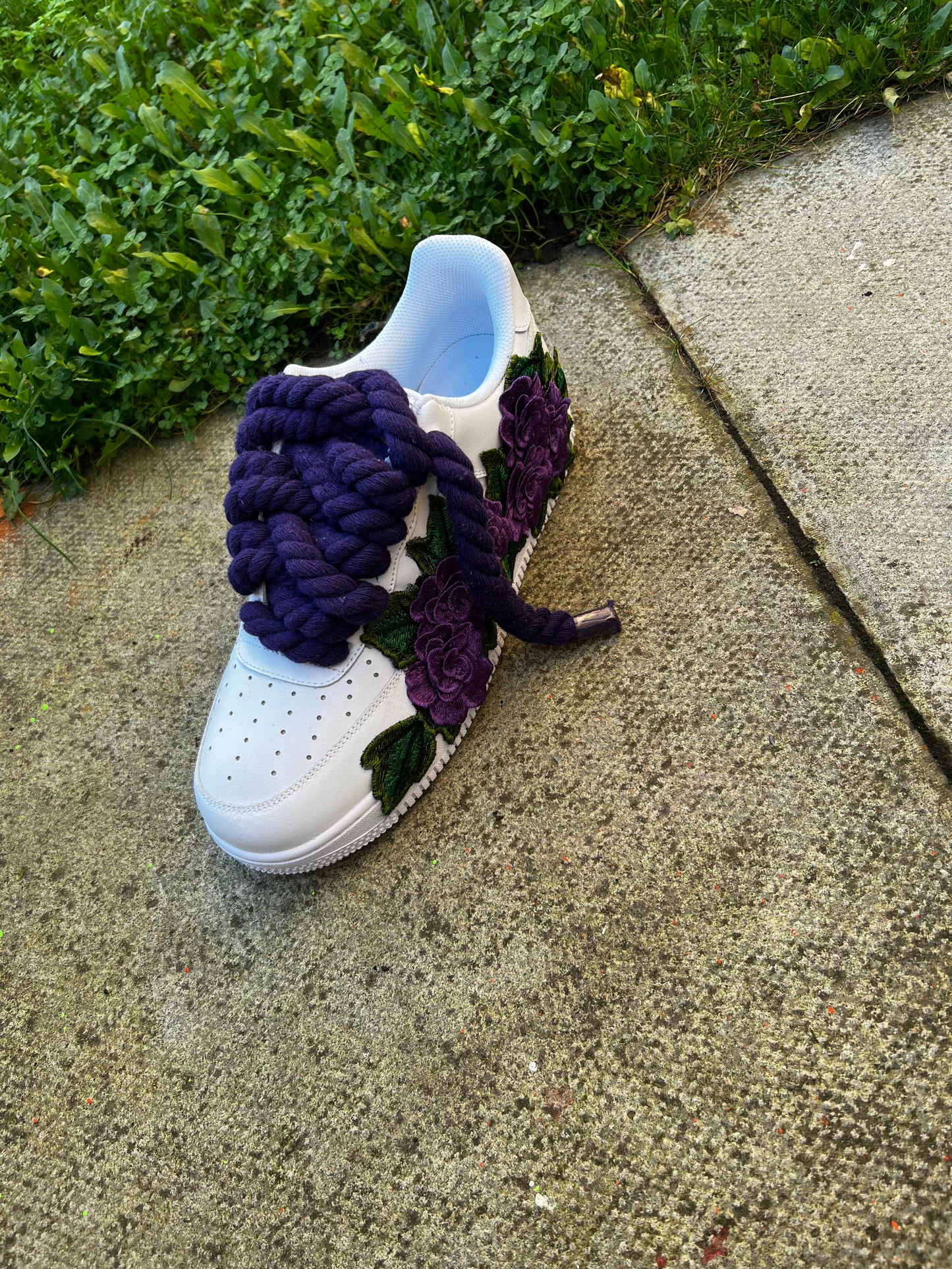 FORCE 1 PURPLE BADGE - creps customs