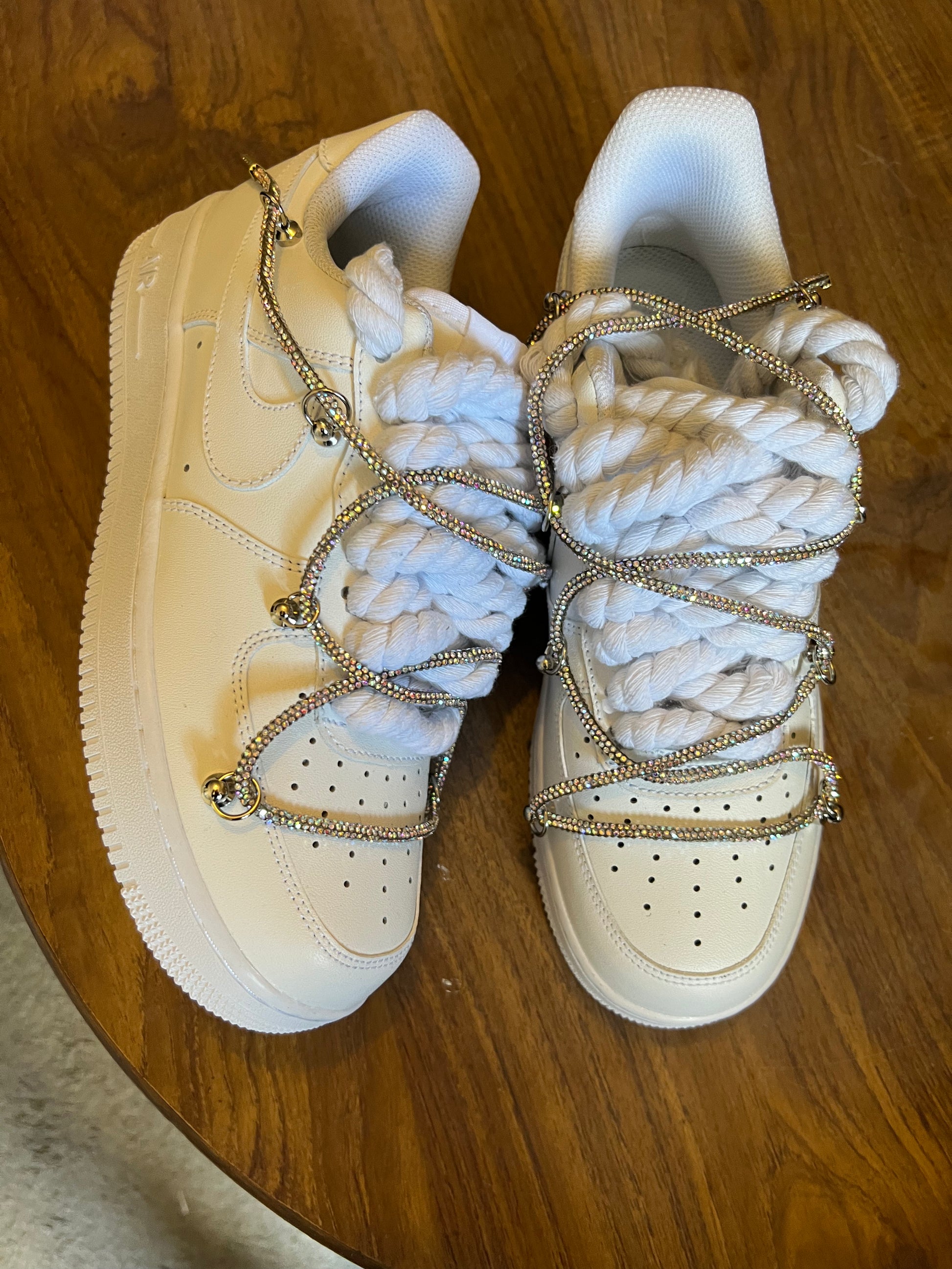 FORCE 1 SILVER BLING - creps customs