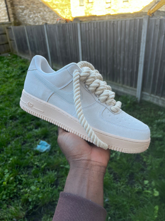 DEEP CREAM ROPE LACE AIR FORCE 1