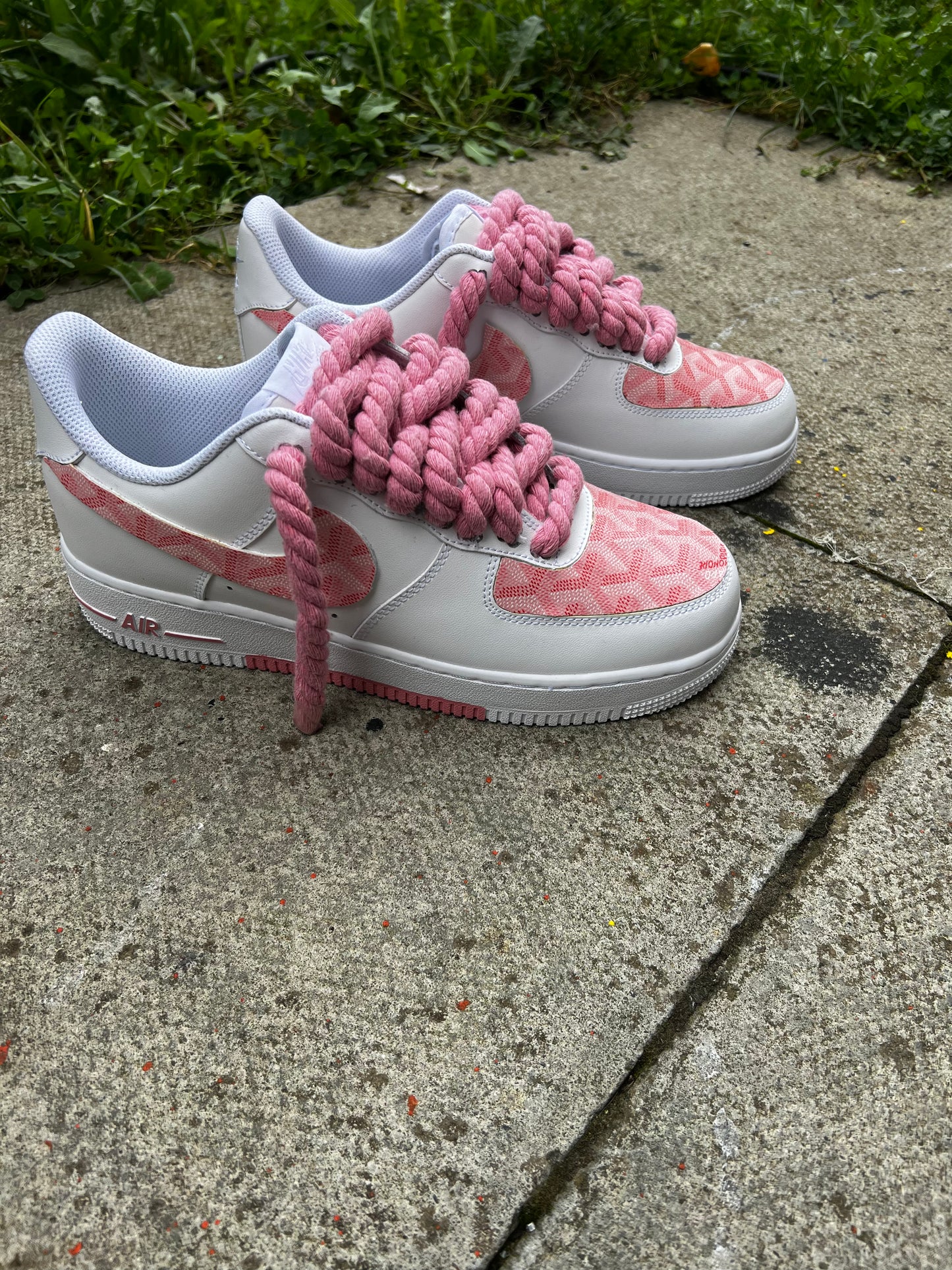 GOYARD PINK CUSTOM AIR FORCE 1