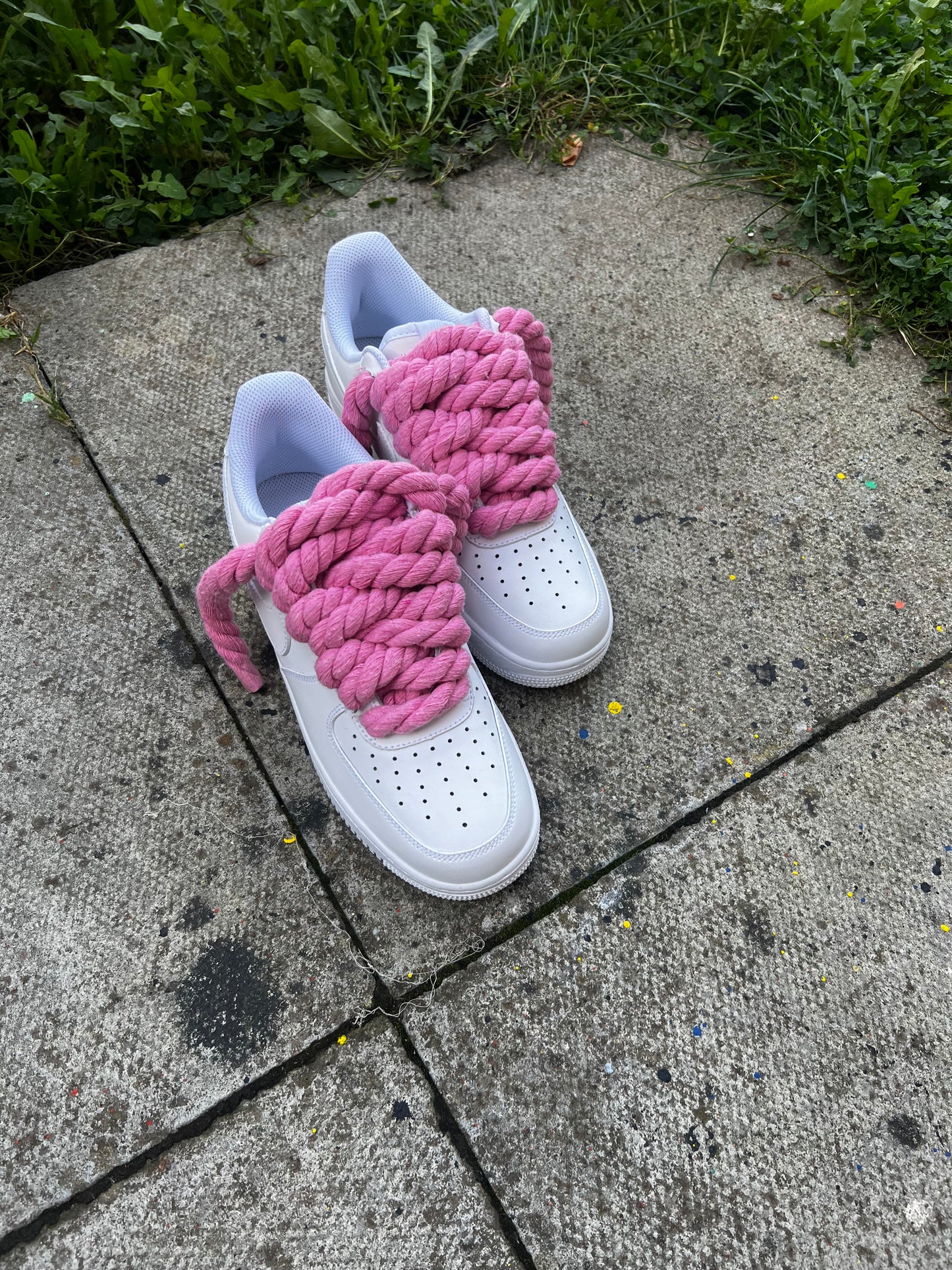 PINK ROPE LACE AIR FORCE 1