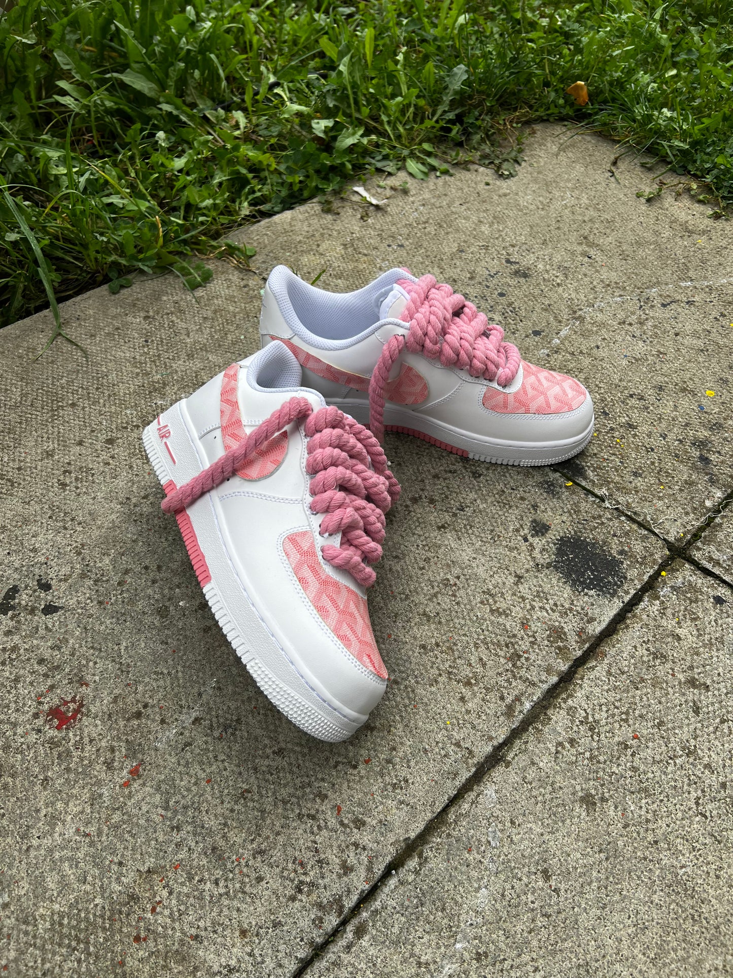 GOYARD PINK CUSTOM AIR FORCE 1