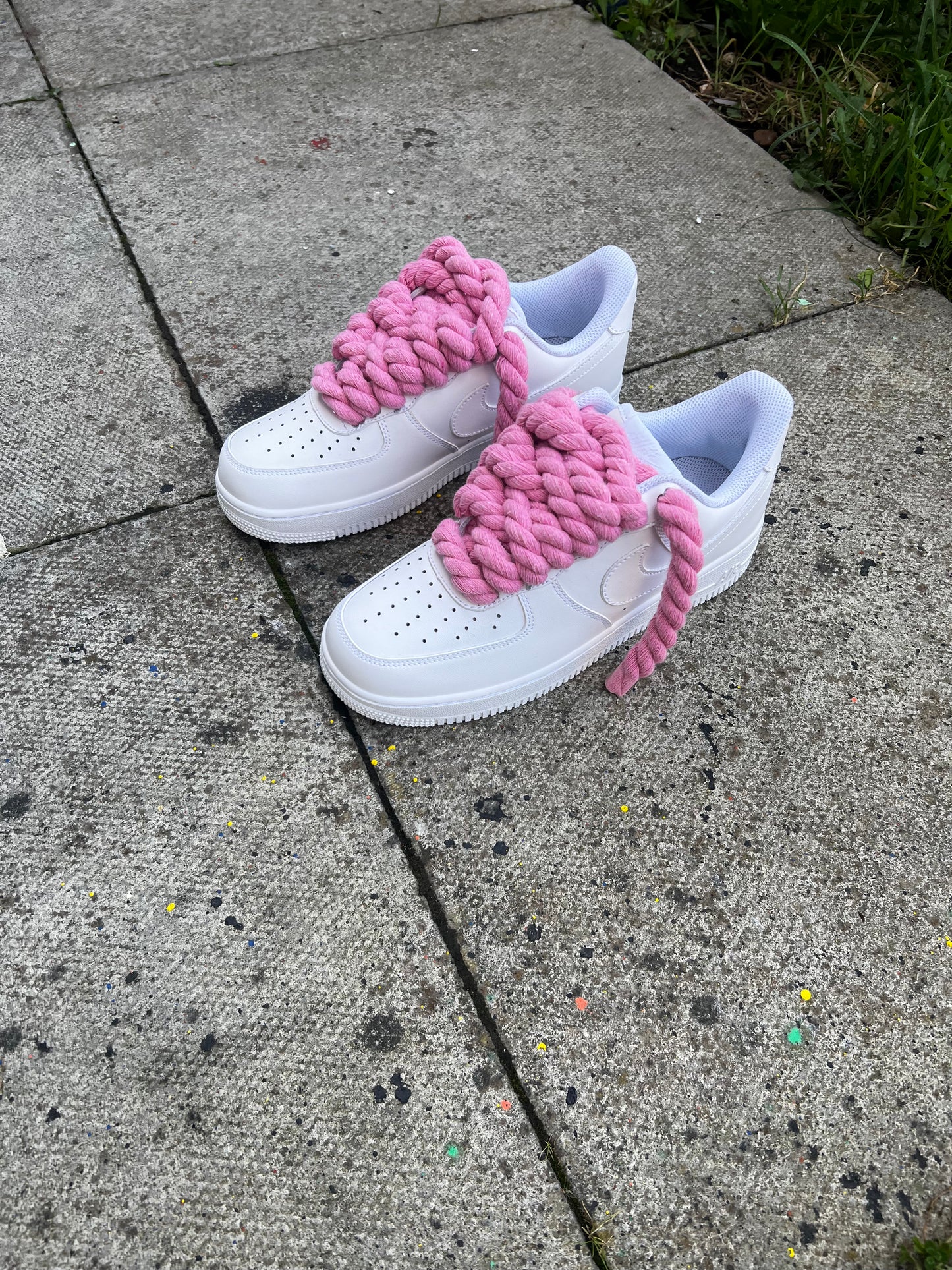 PINK ROPE LACE AIR FORCE 1