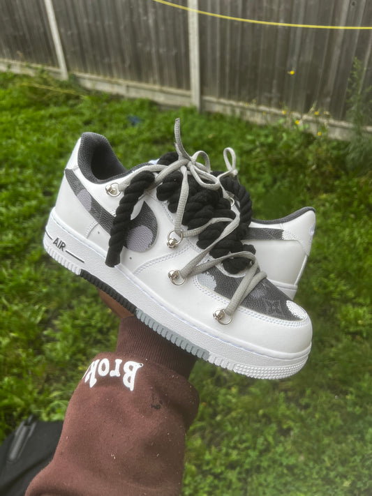 Custom air force 1 lv made grey