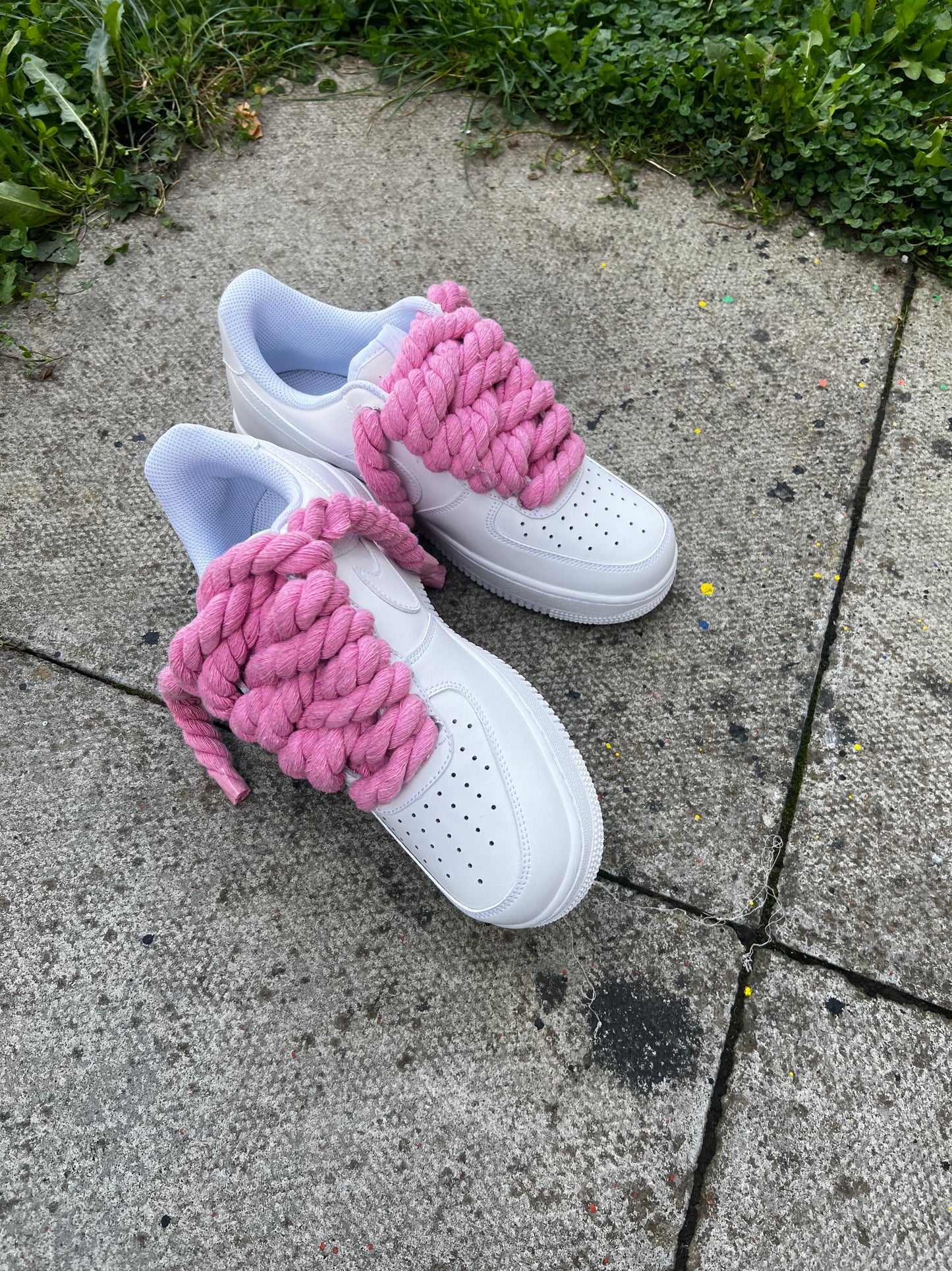 PINK ROPE LACE AIR FORCE 1