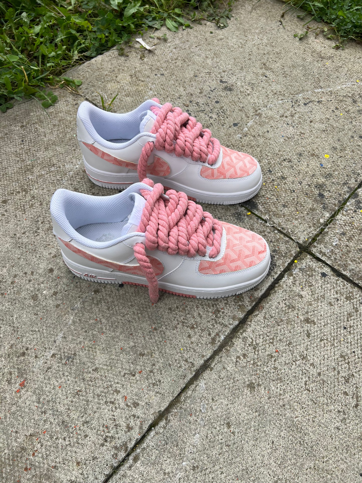 GOYARD PINK CUSTOM AIR FORCE 1