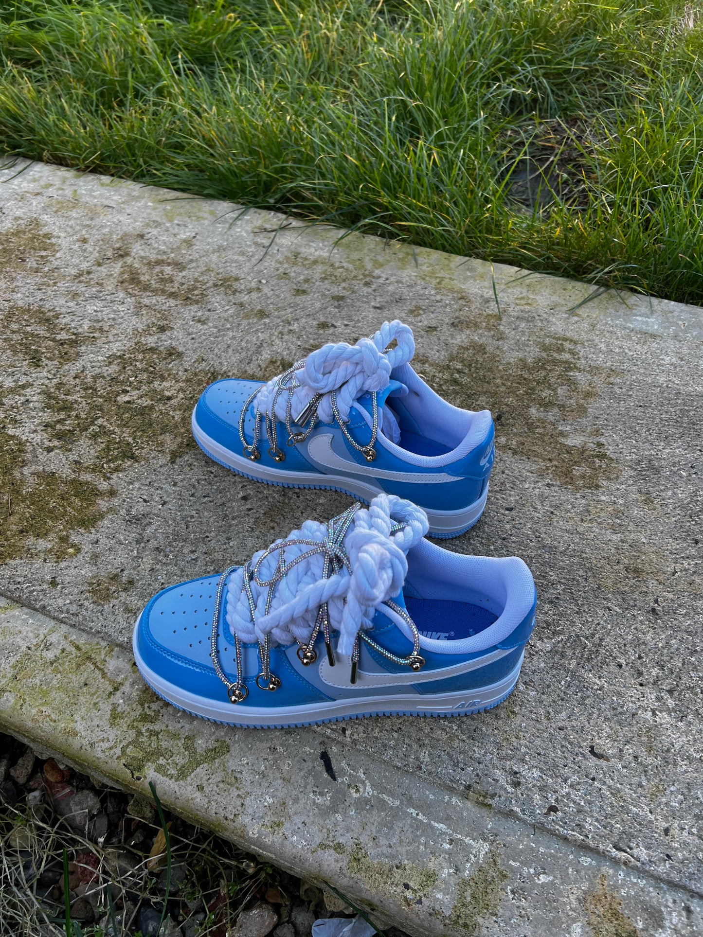 CUSTOM AIR FORCE BLUE RHINESTONES