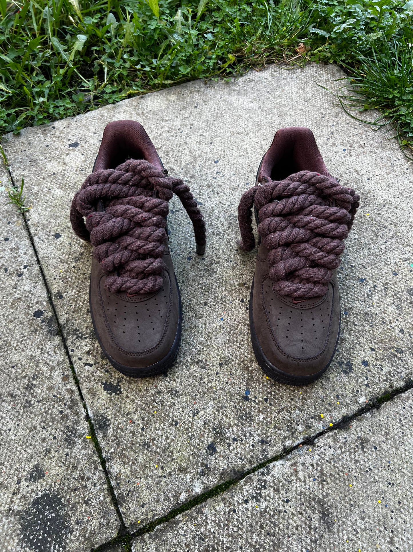 CHOCOLATE SUPREME AIR FORCE 1 ROPE LACE