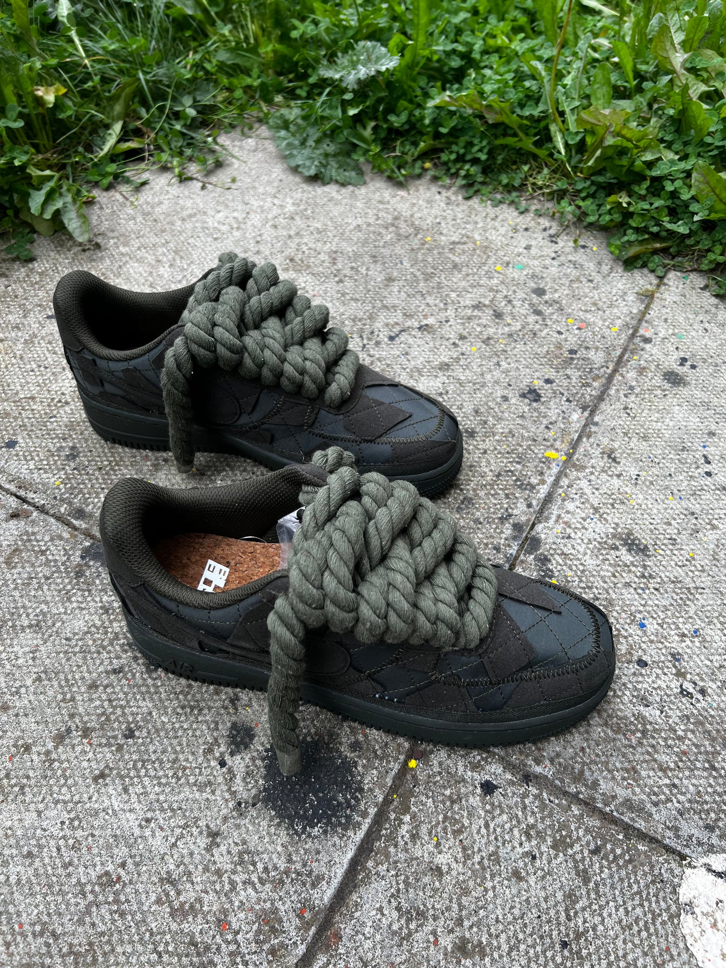 ARMY GREEN BILLIE EILISH CUSTOM FORCE 1