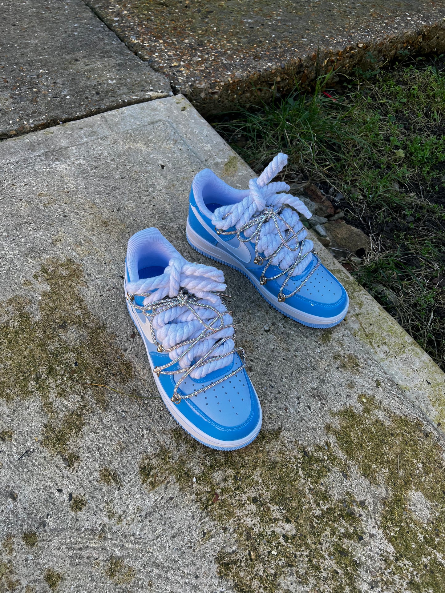 CUSTOM AIR FORCE BLUE RHINESTONES