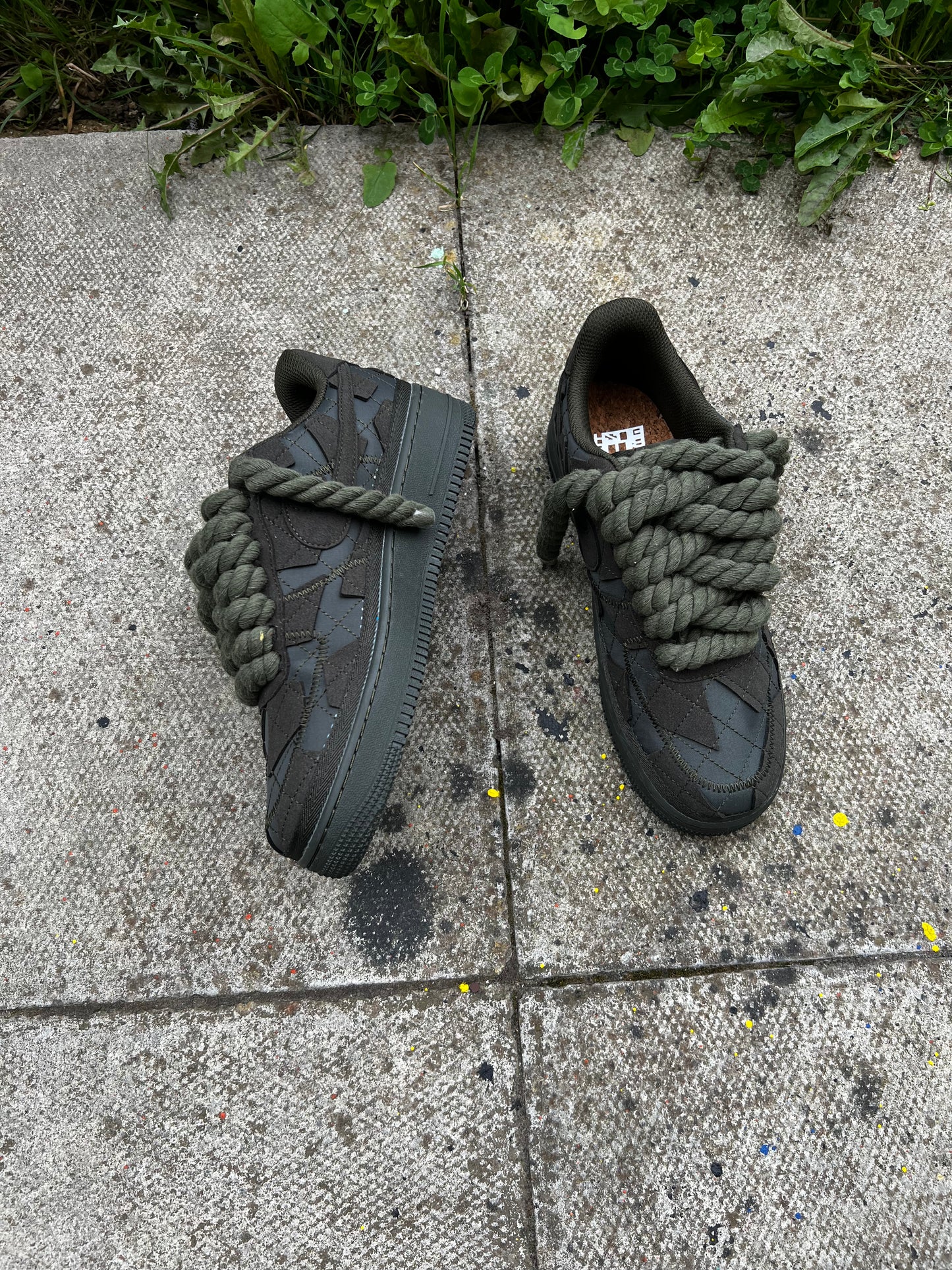 ARMY GREEN BILLIE EILISH CUSTOM FORCE 1