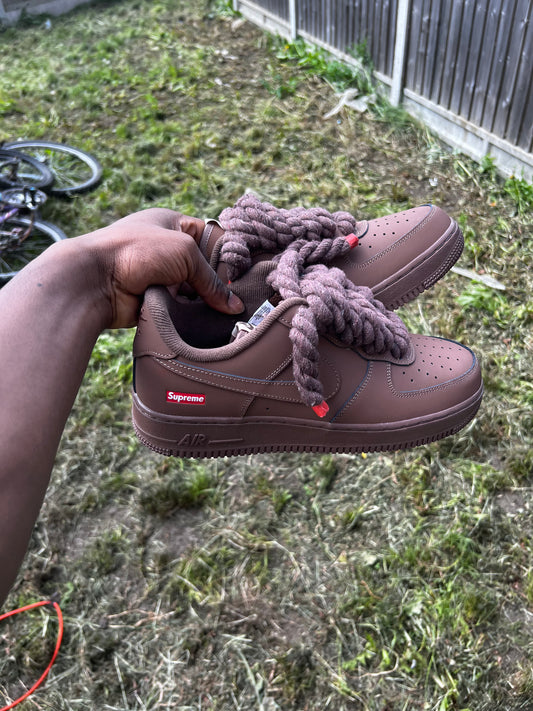 FORCE 1 SUPREME BROWN ROPE