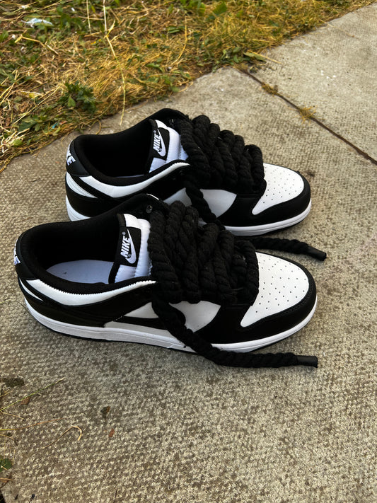 DUNKS PANDA  ROPE LACE - creps customs