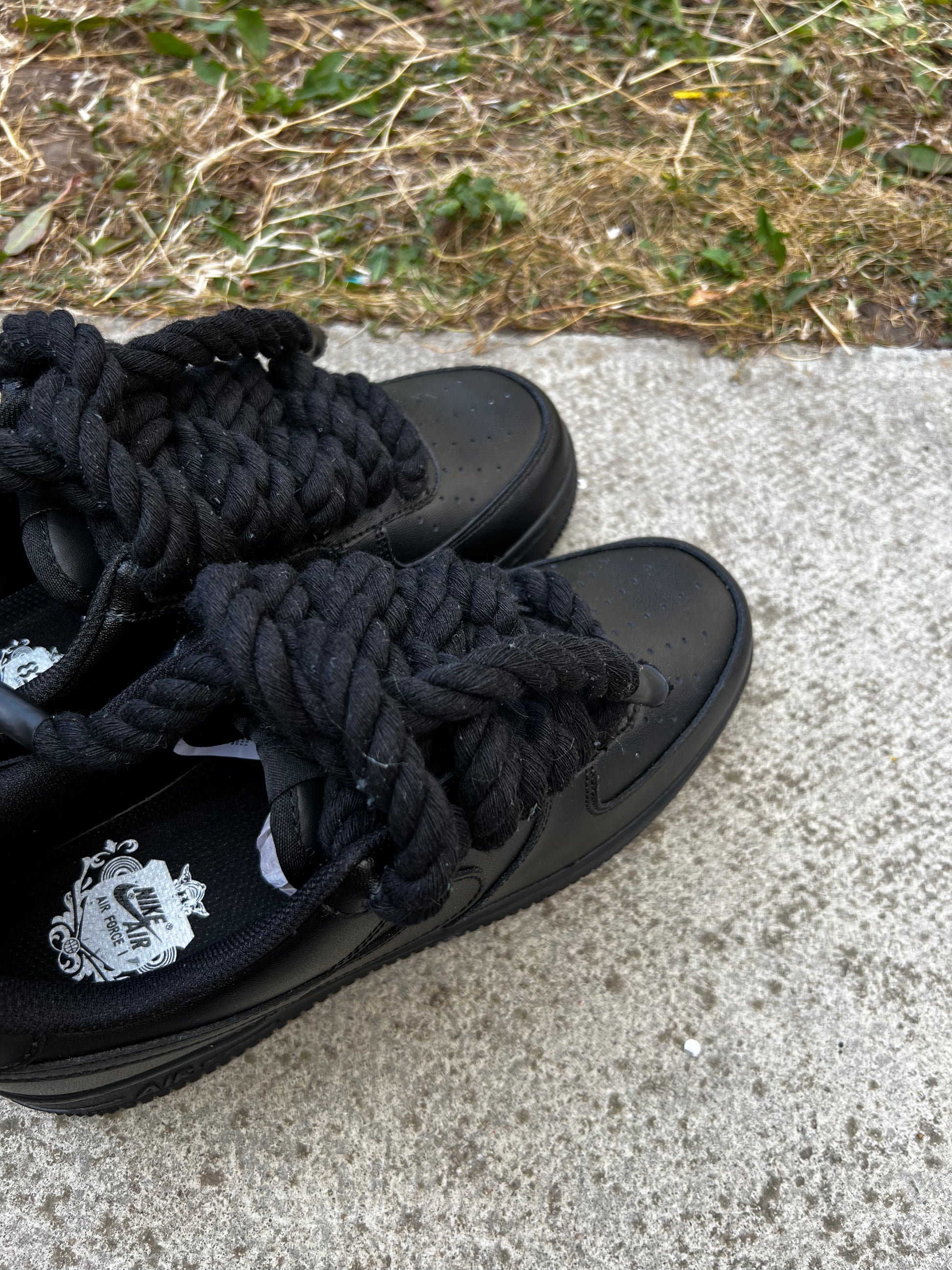 BLACK FORCE IS ROPE LACE - creps customs