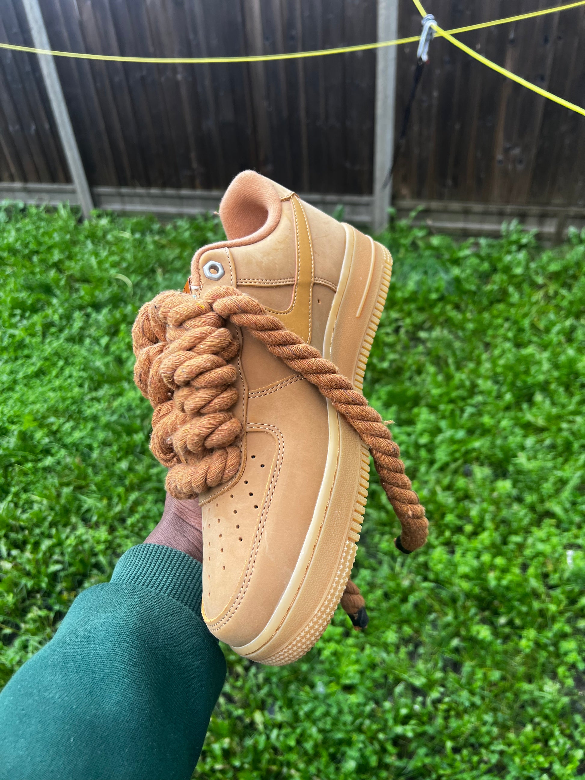 FORCE 1S BROWN BADGE - creps customs