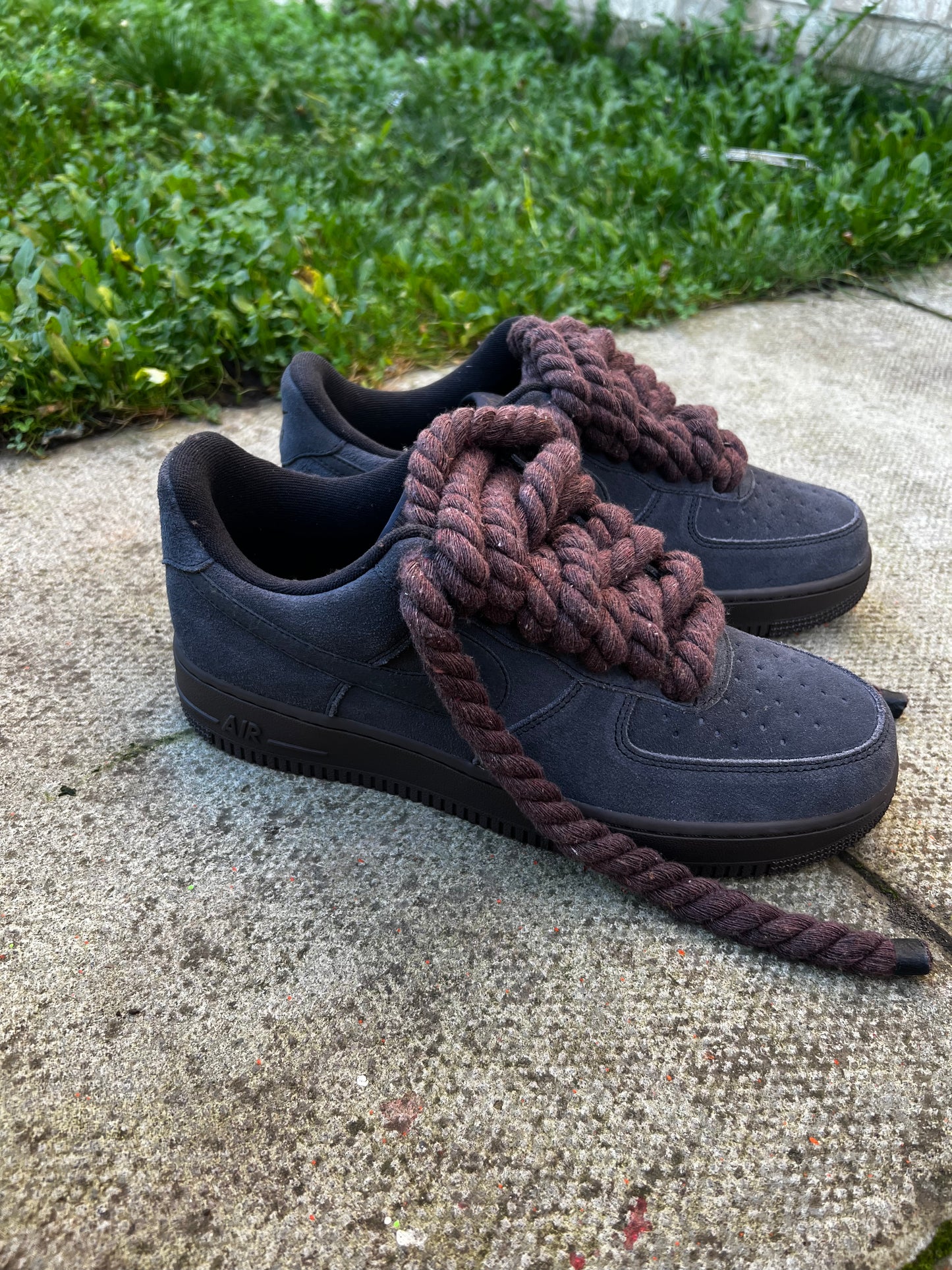 FORCE 1 DARK OFF NIOR 2 - creps customs