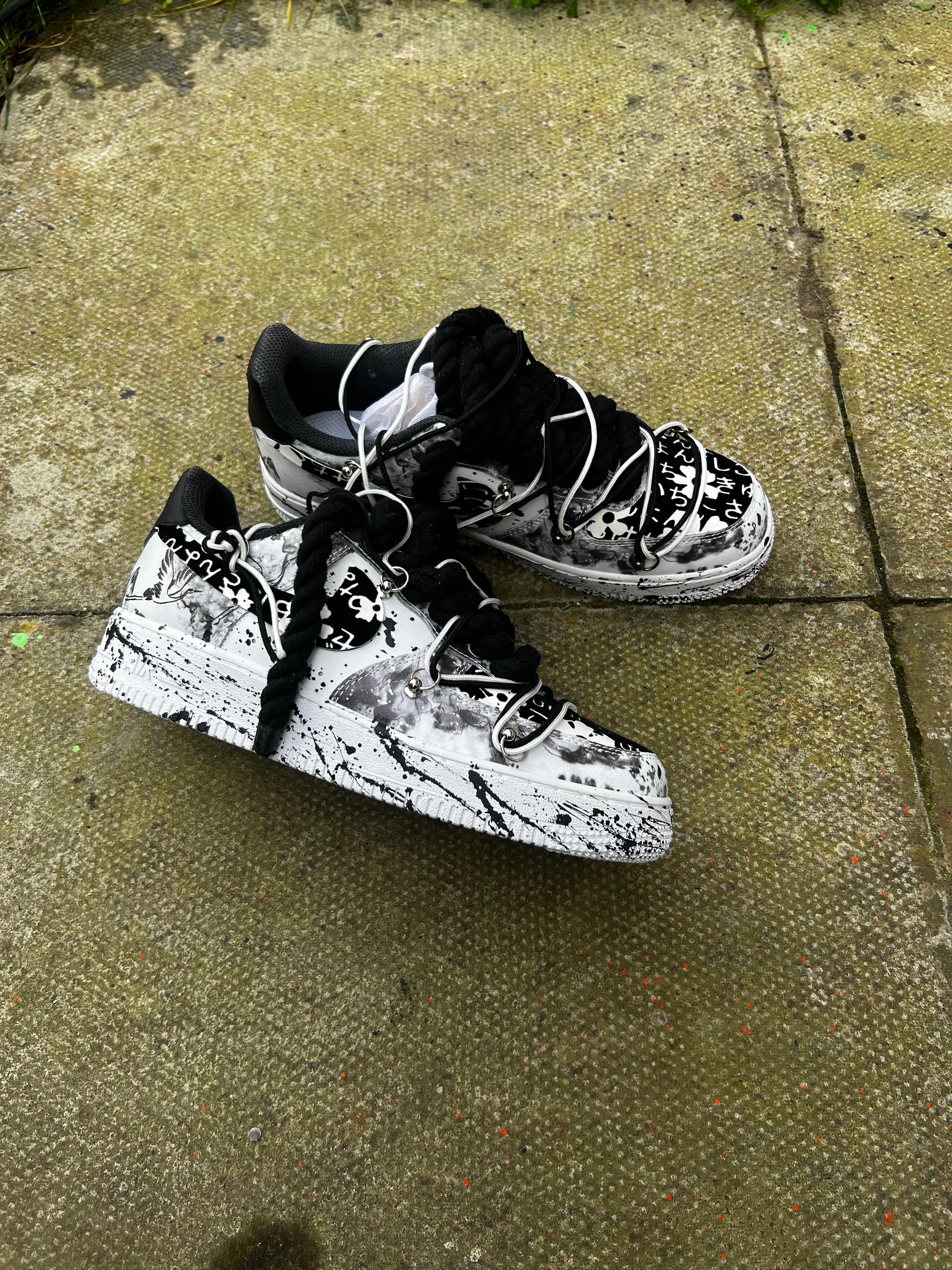 CUSTOM AIR FORCE WHITE AND BLACK â PLEASE EXCUSE ME